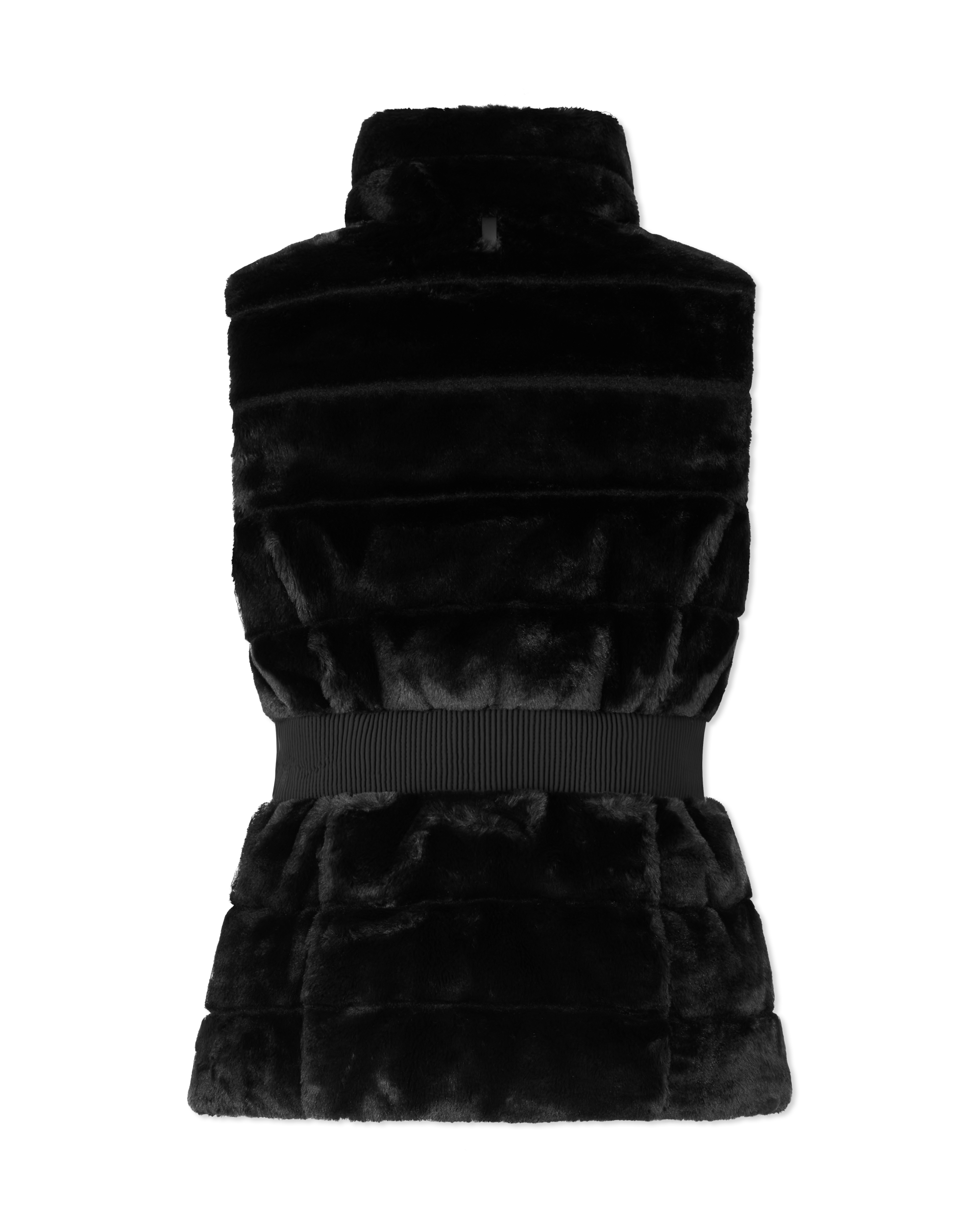 TWIGGY Down Faux-Fur Quilted Vest