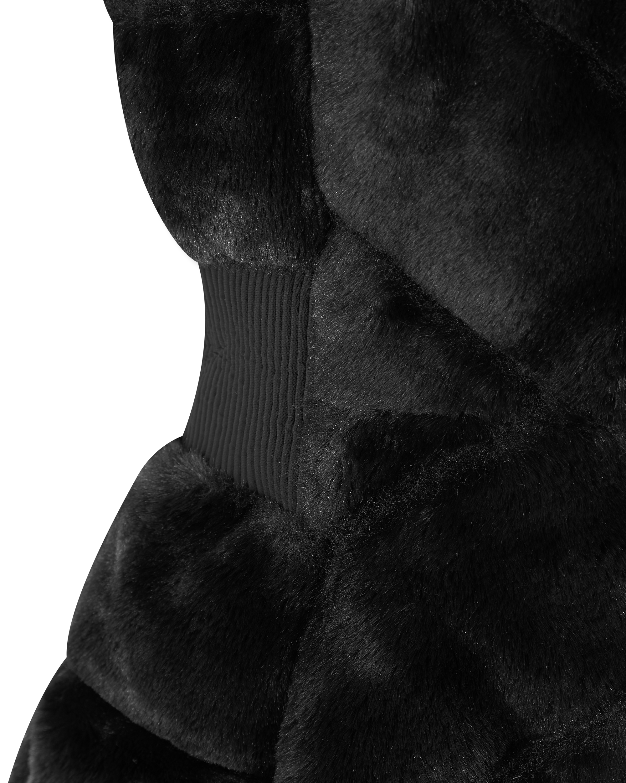 TWIGGY Down Faux-Fur Quilted Vest