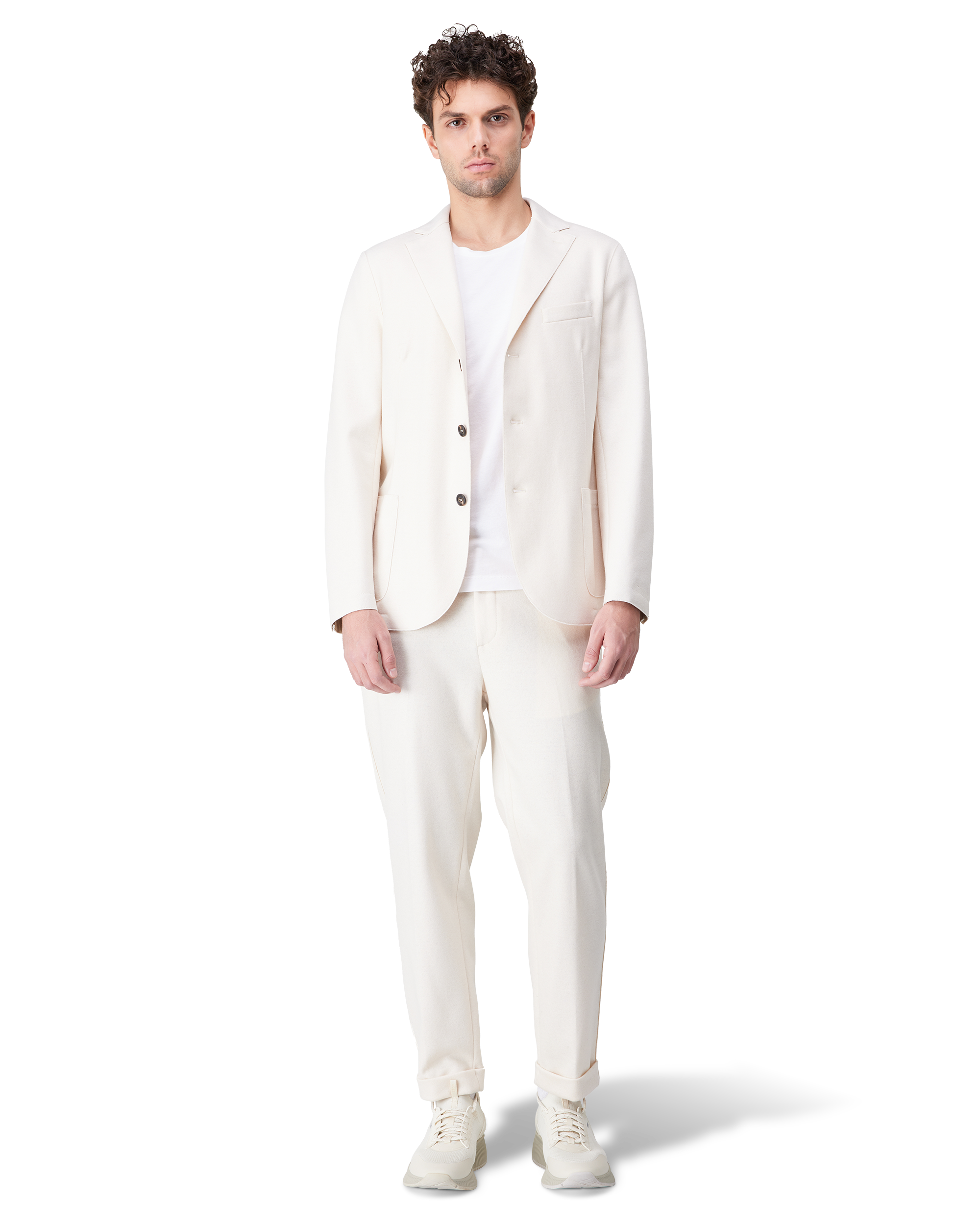 Woven Cotton 2-Piece Suit