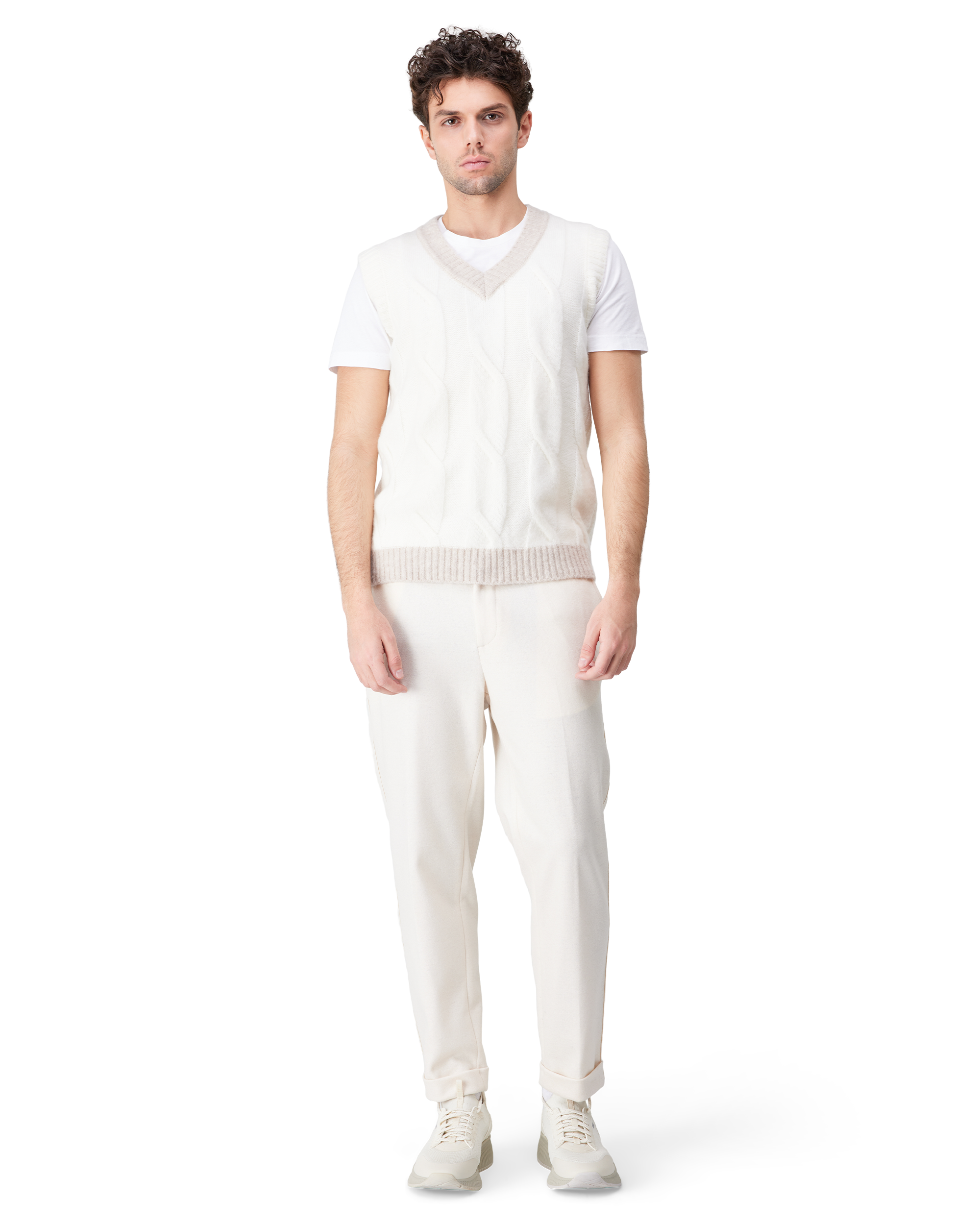 Eleventy V-Neck Cashmere Vest