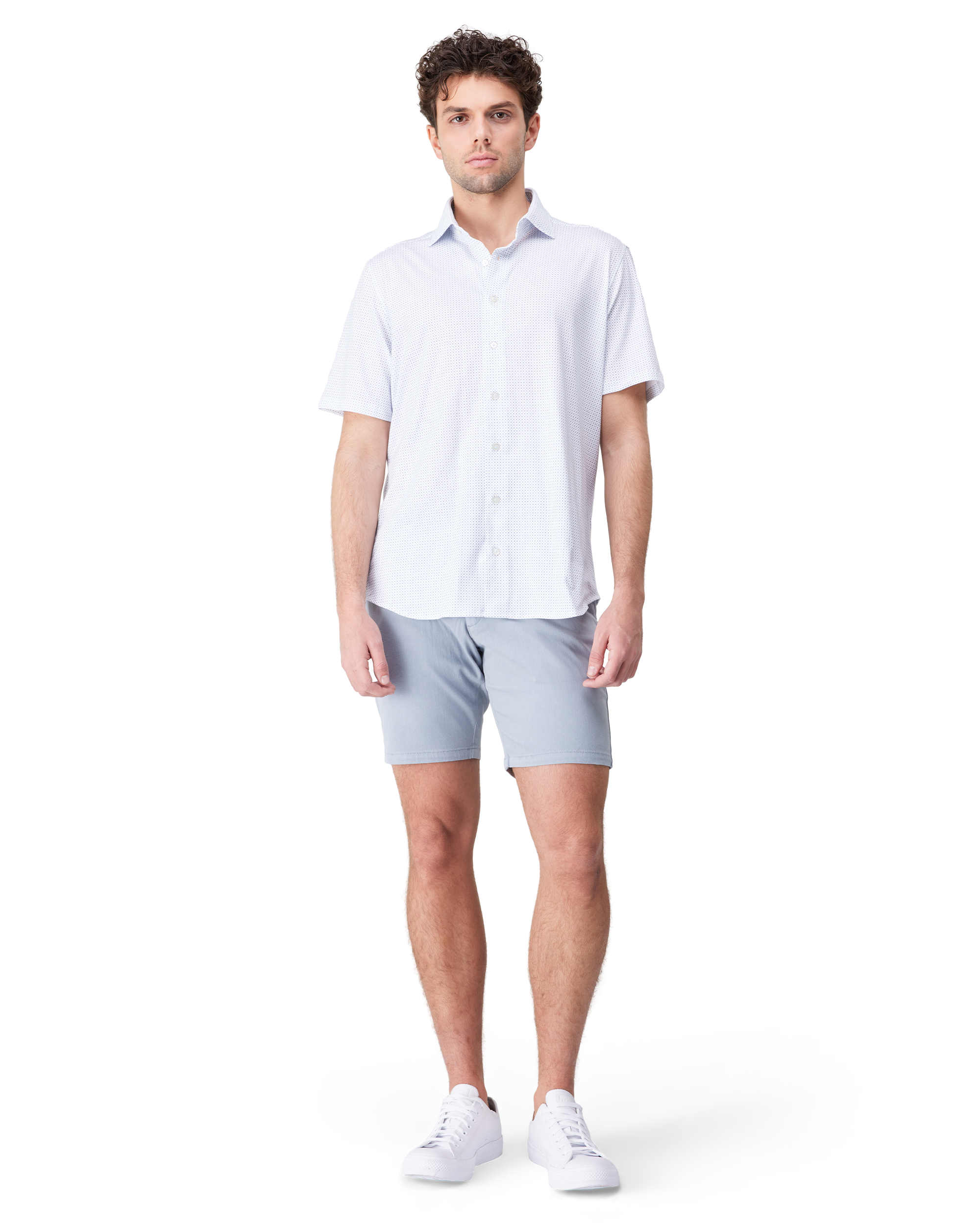 Printed Modern 4-Flex Stretch Knit Shirt