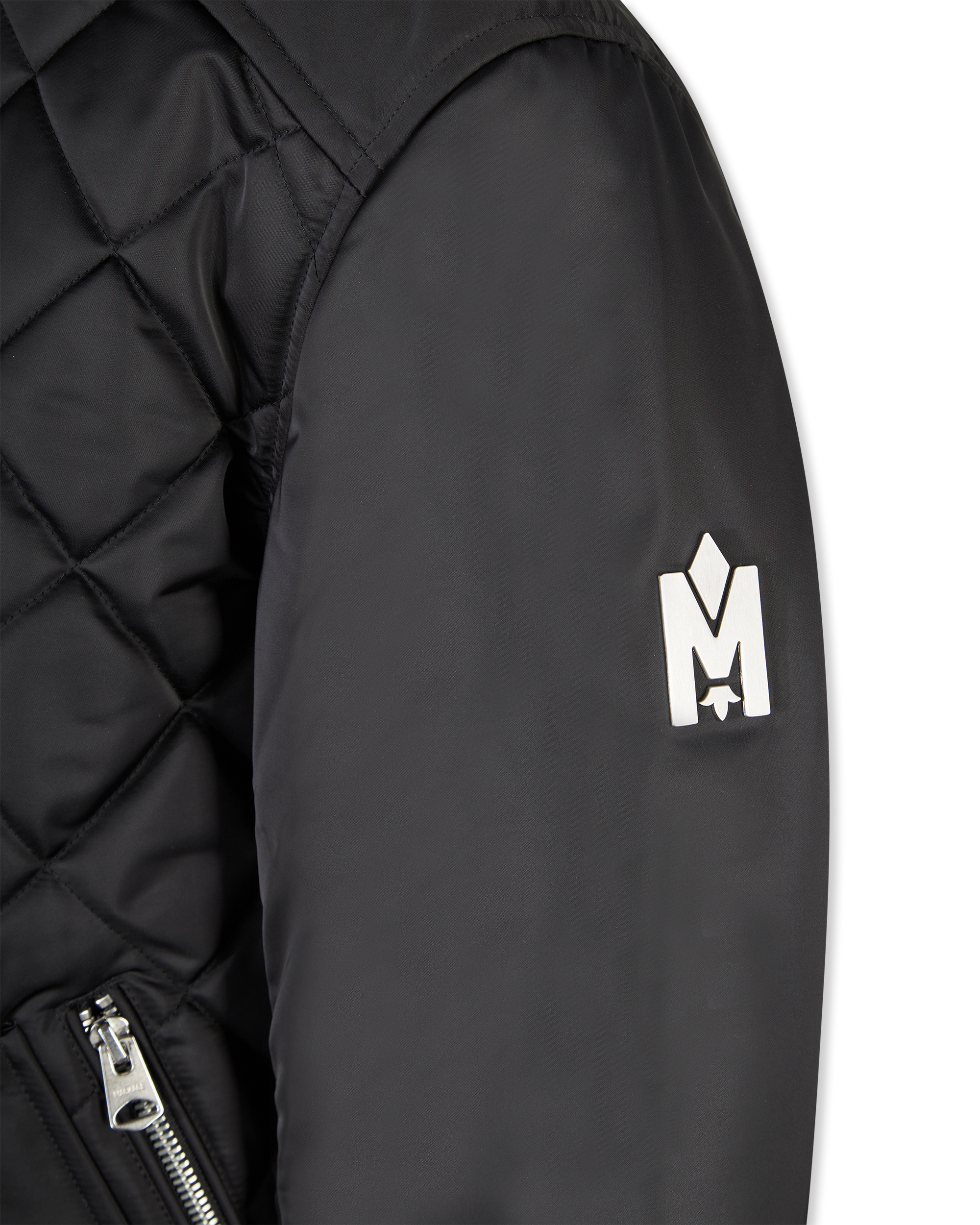 Black Recycled Aidan-SA Diamond-Quilted Bomber Jacket by Mackage | DIHSAN