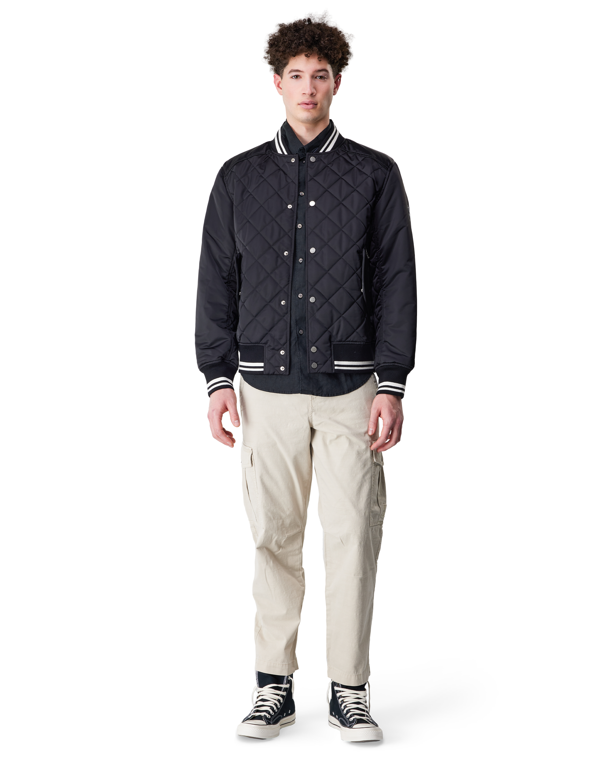 Aidan-SA Diamond-Quilted Bomber Jacket