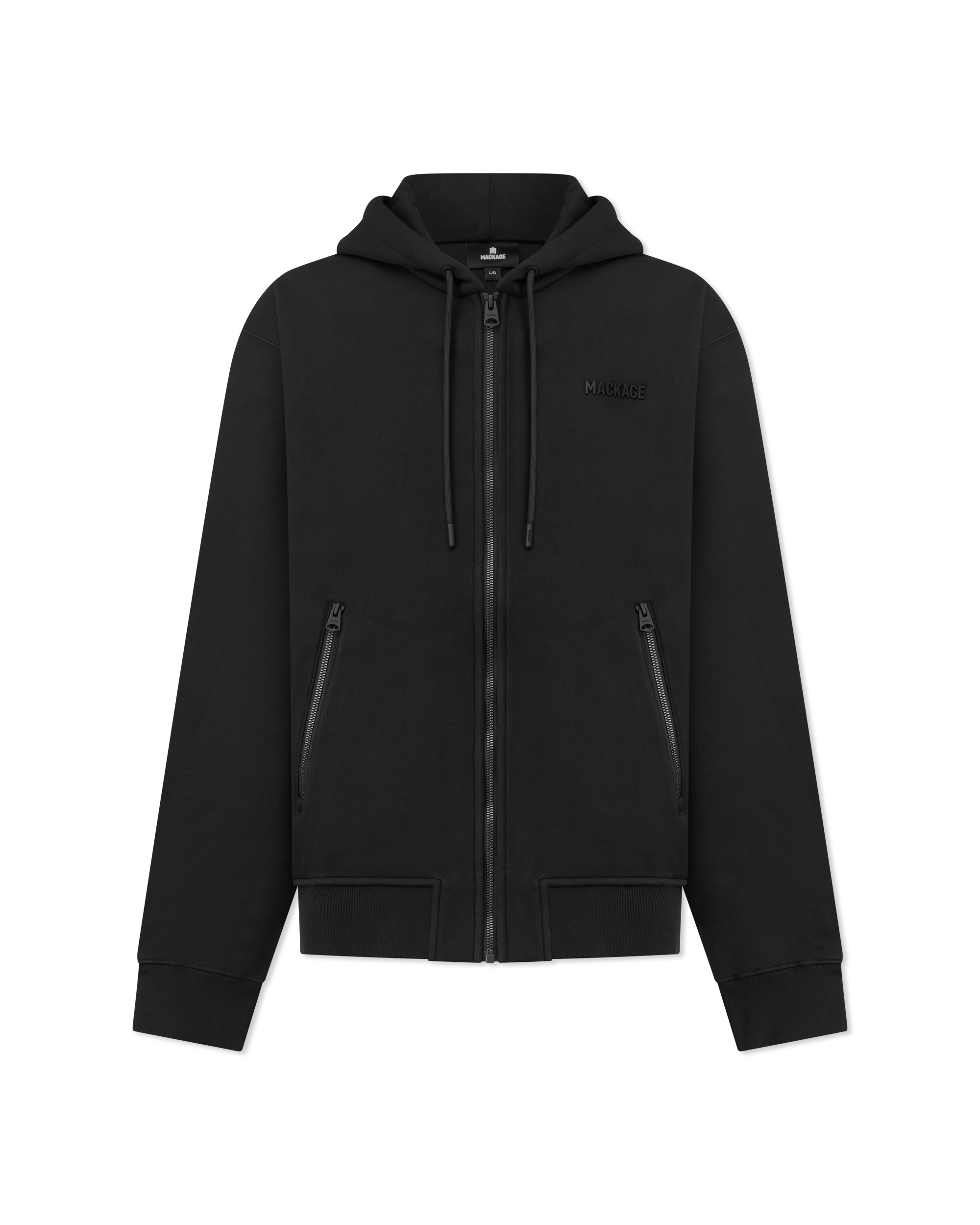 Krystos Double-Face Jersey Zip-Up Hoodie