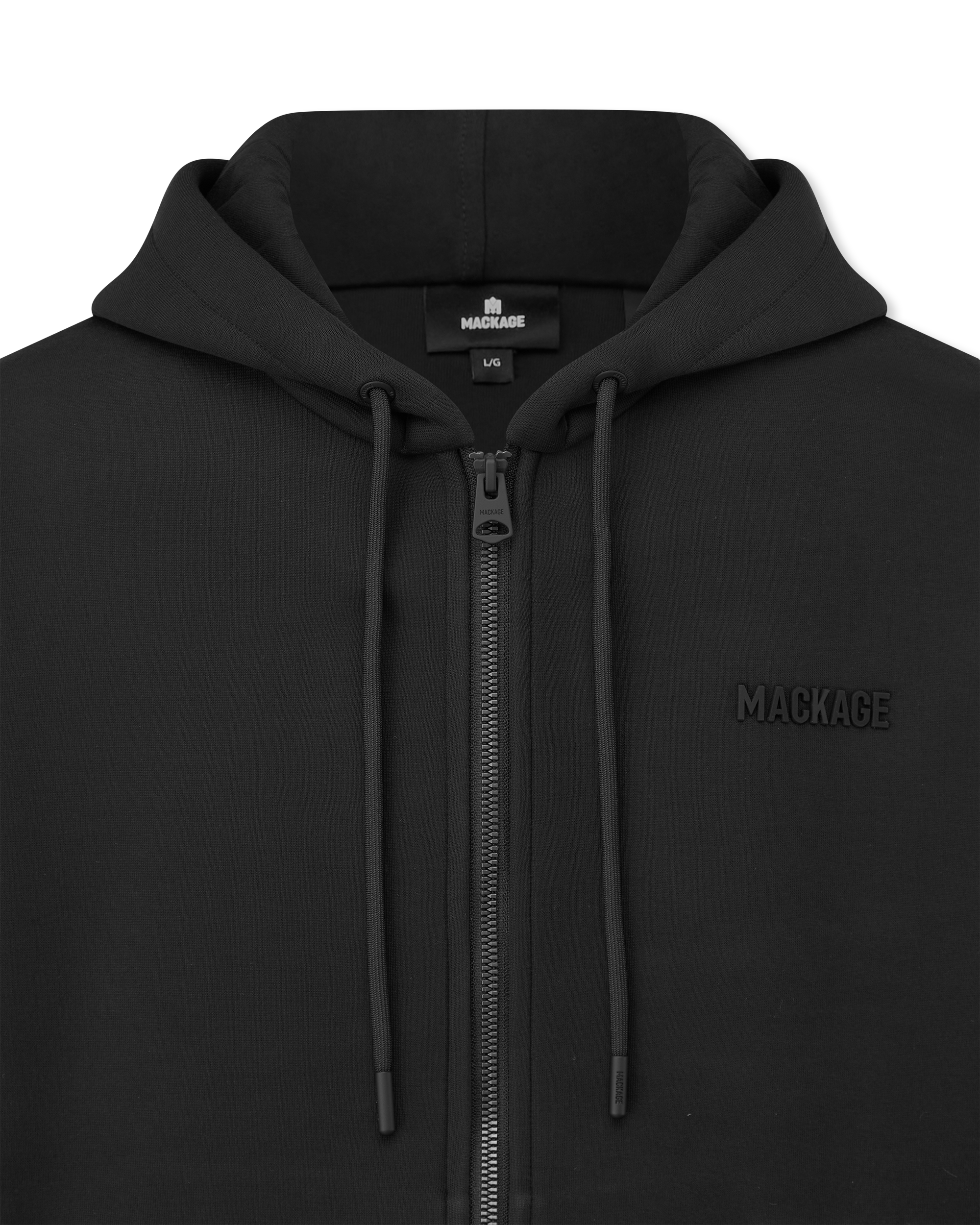 Krystos Double-Face Jersey Zip-Up Hoodie