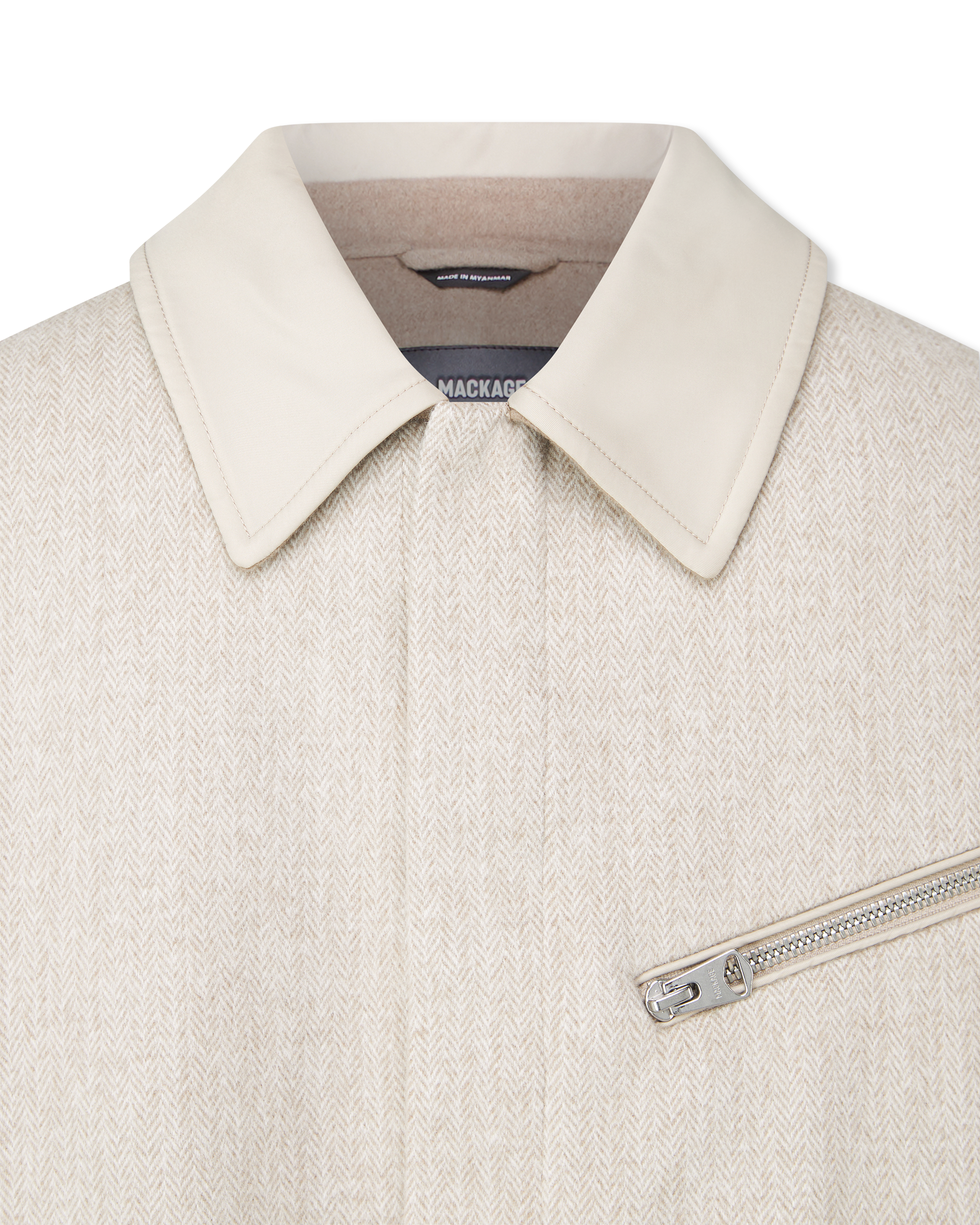 Hayes-HB Double-Face Wool Workwear Herringbone Jacket