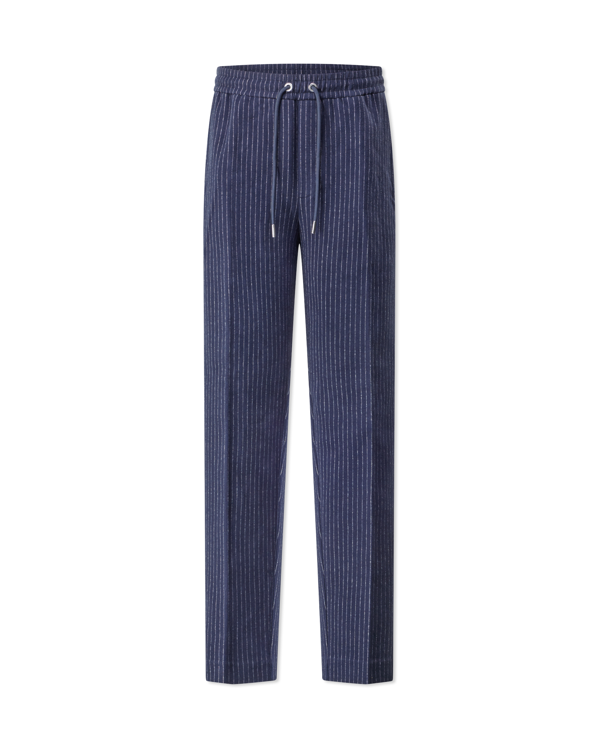 Navy/Cream Polyester Stanley-K Brushed Knit Pants by Mackage | DIHSAN
