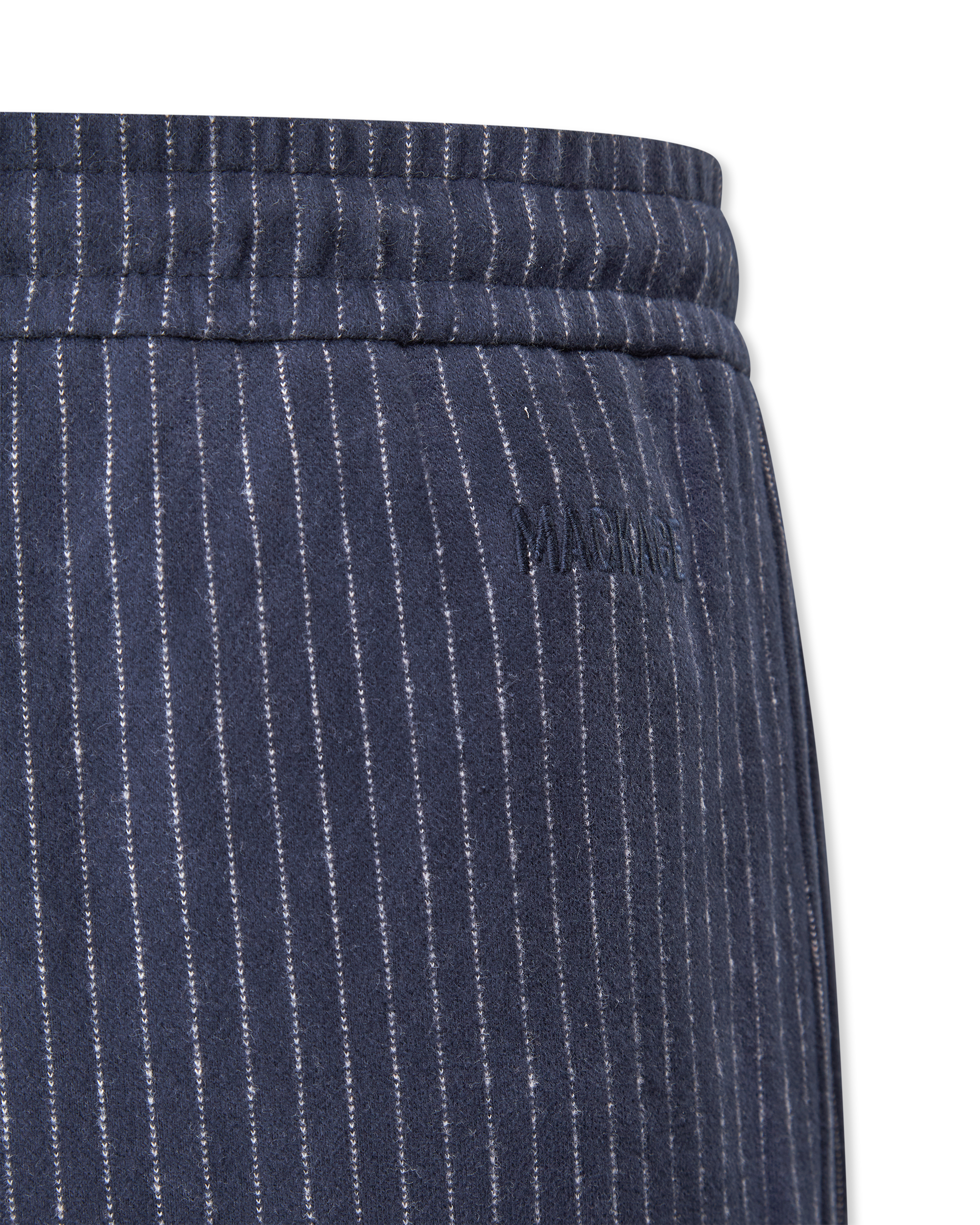Navy/Cream Polyester Stanley-K Brushed Knit Pants by Mackage | DIHSAN