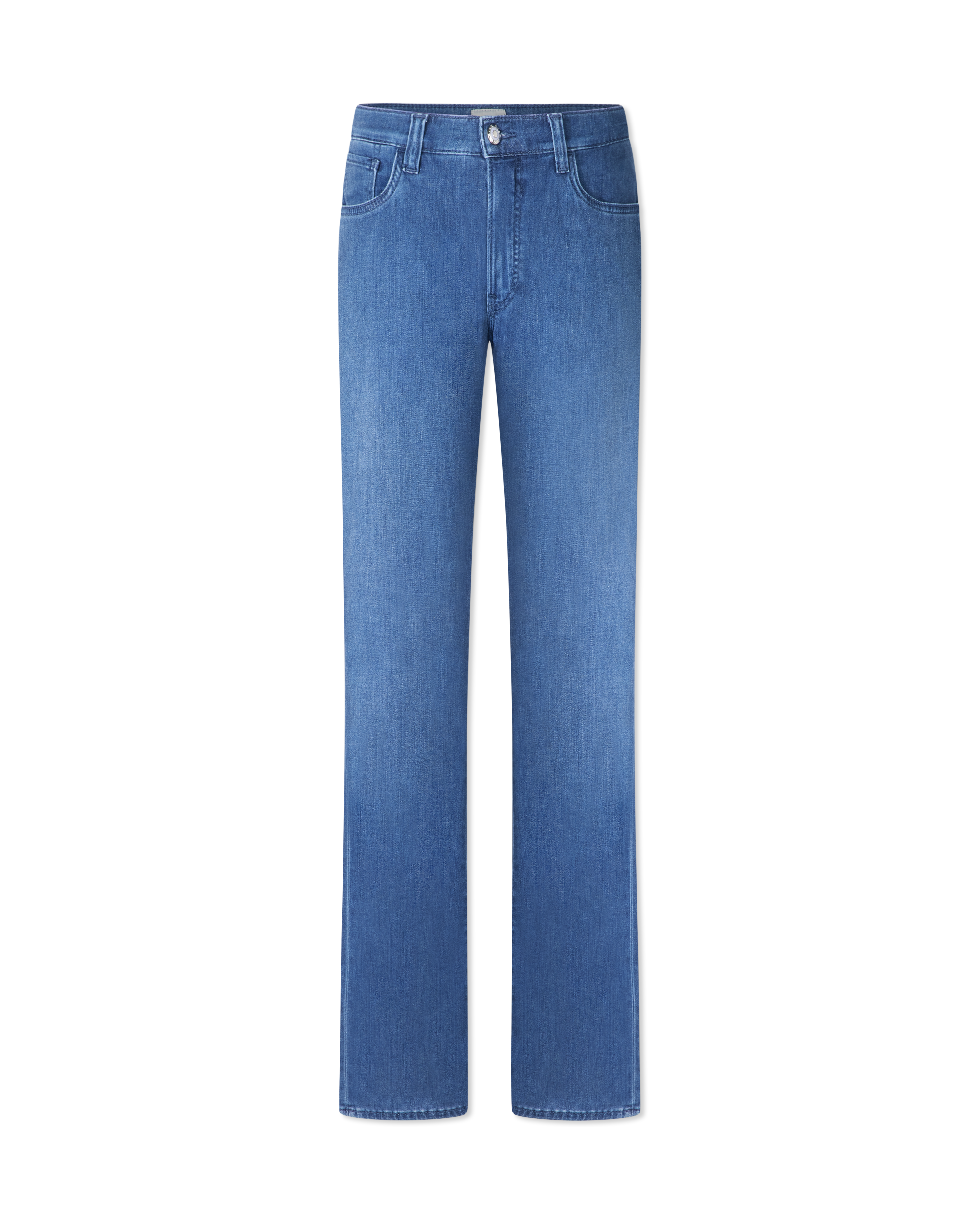Regular Blue Used Cotton Blend Chuck Hi-Flex Modern Fit Jeans by BRAX | DIHSAN