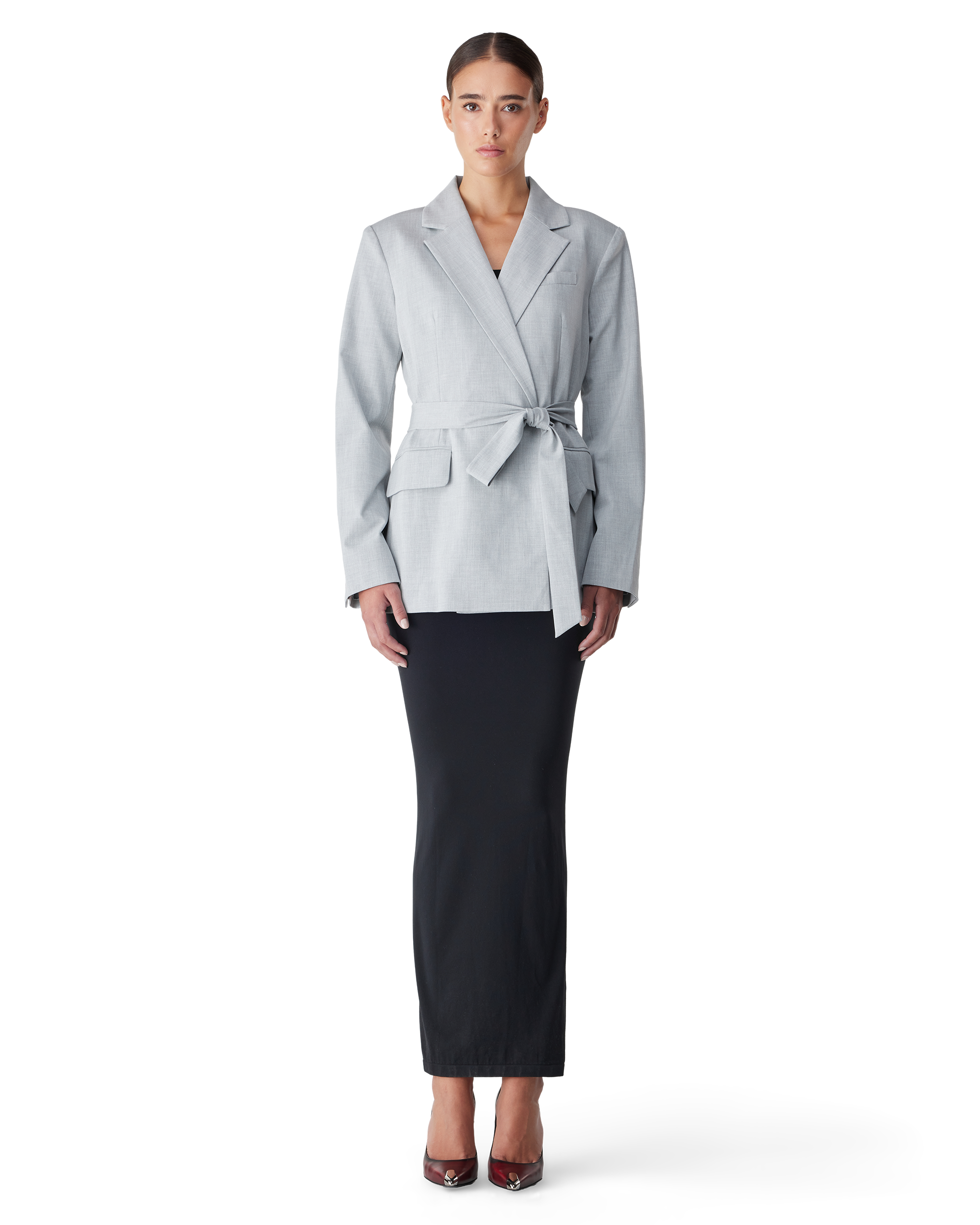 Essential Suiting Belted Blazer