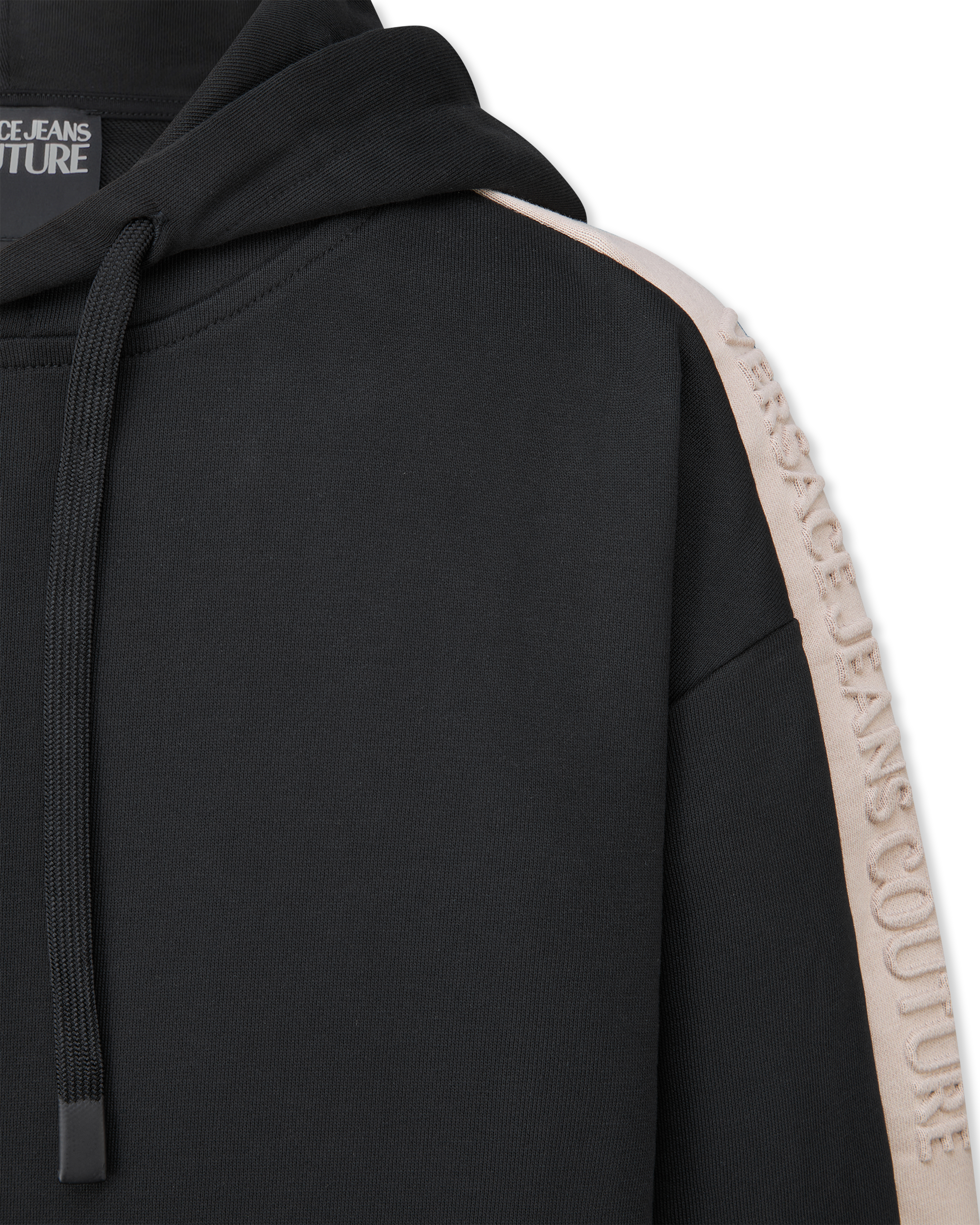 Logo Tape Drawstring Hoodie
