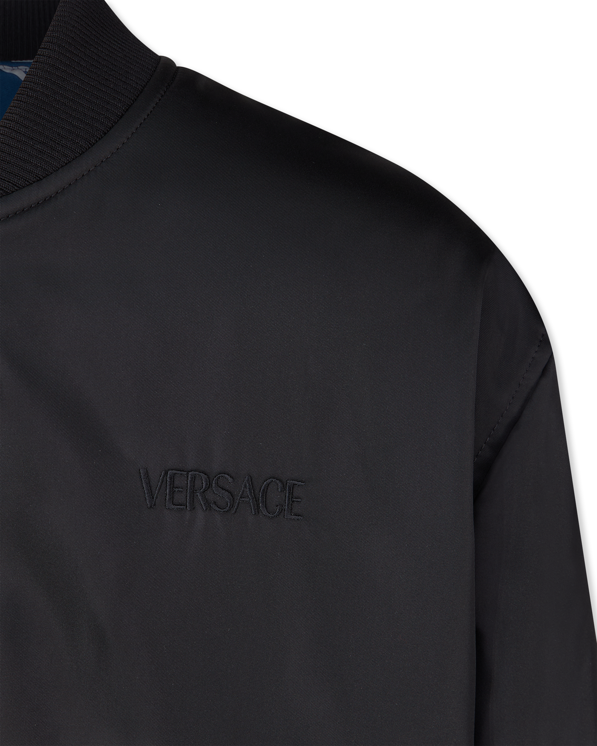 Printed Nylon Reversible Bomber