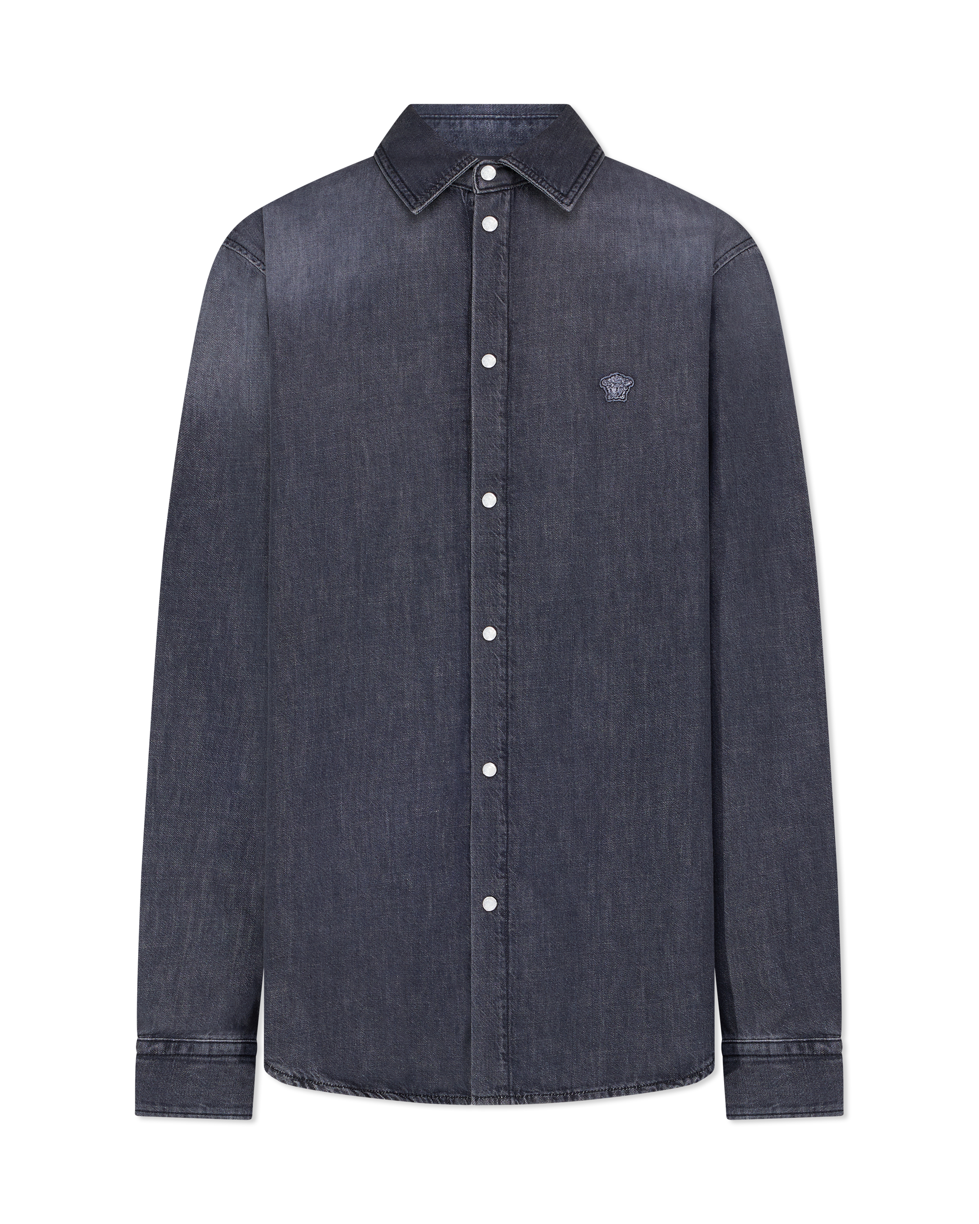 Medusa Patch Denim Shirt