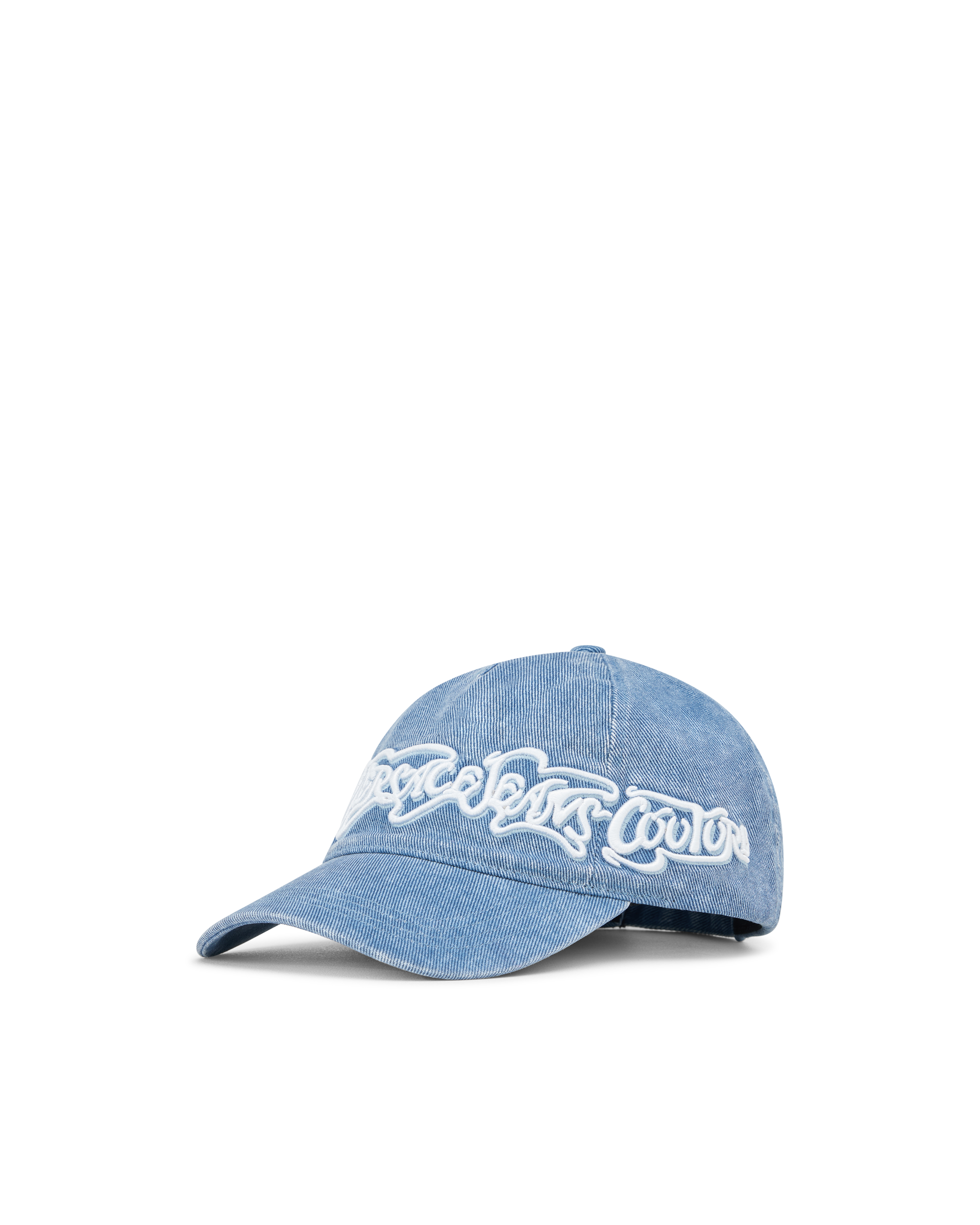 Embroidered Logo Denim Baseball Cap