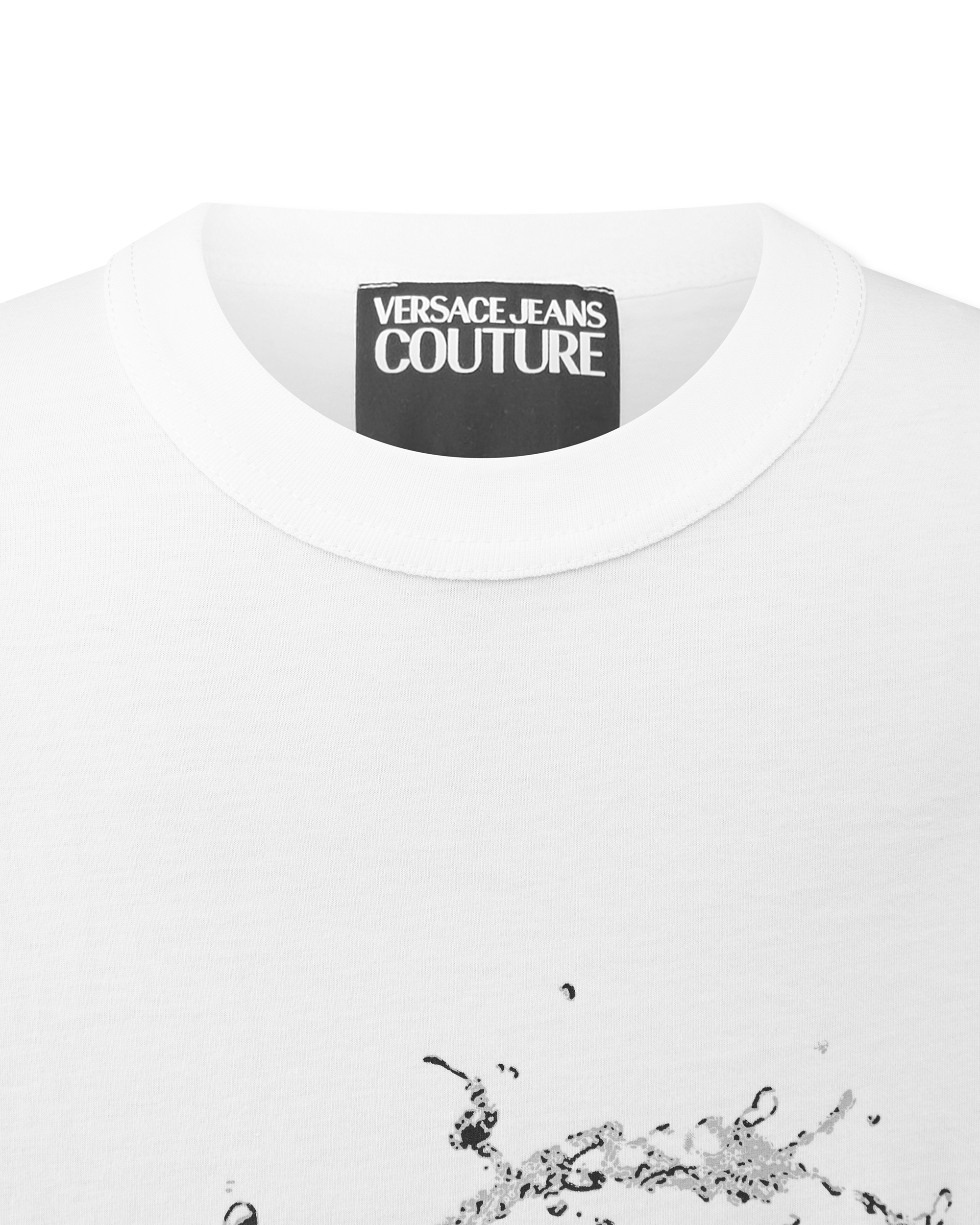 Water Logo Cotton T-Shirt