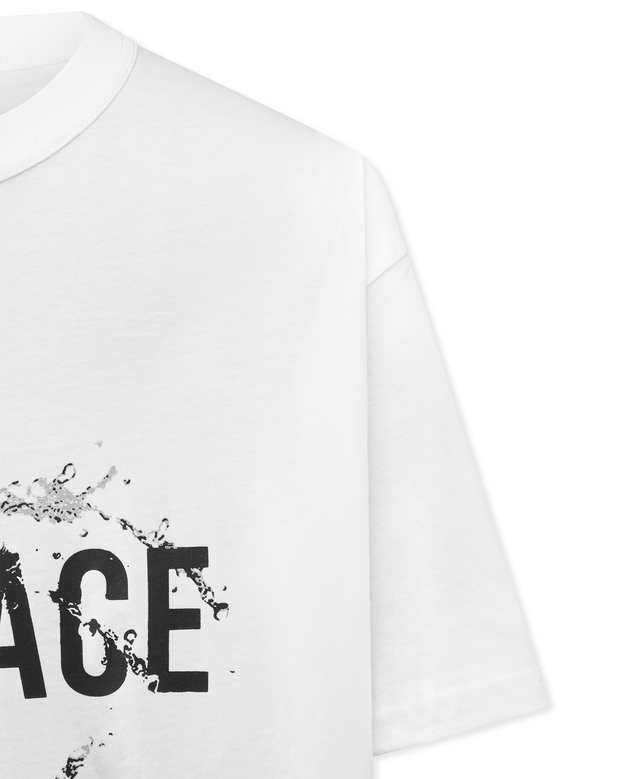 Water Logo Cotton T-Shirt