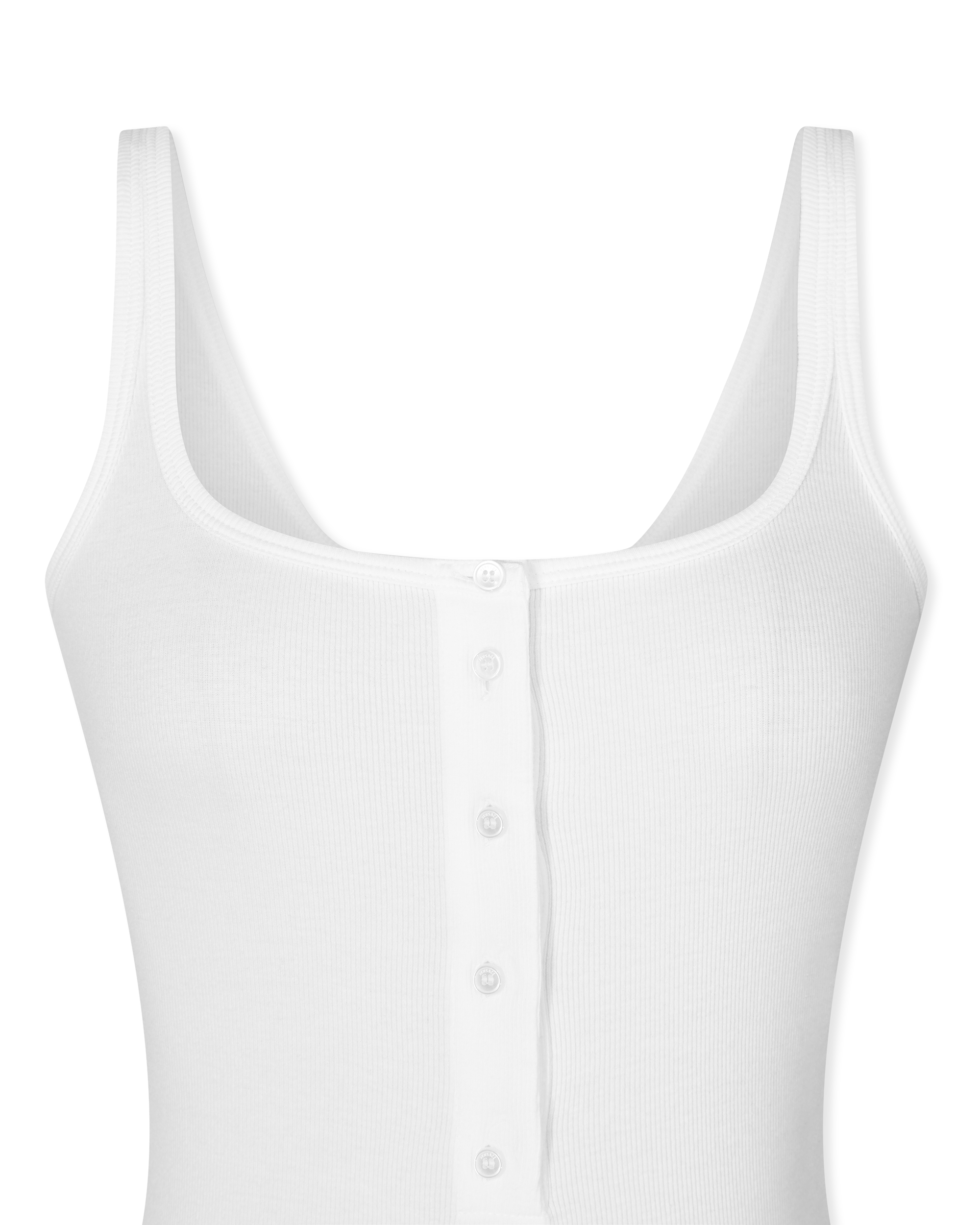 Logo-Detail Button-Up Bodysuit