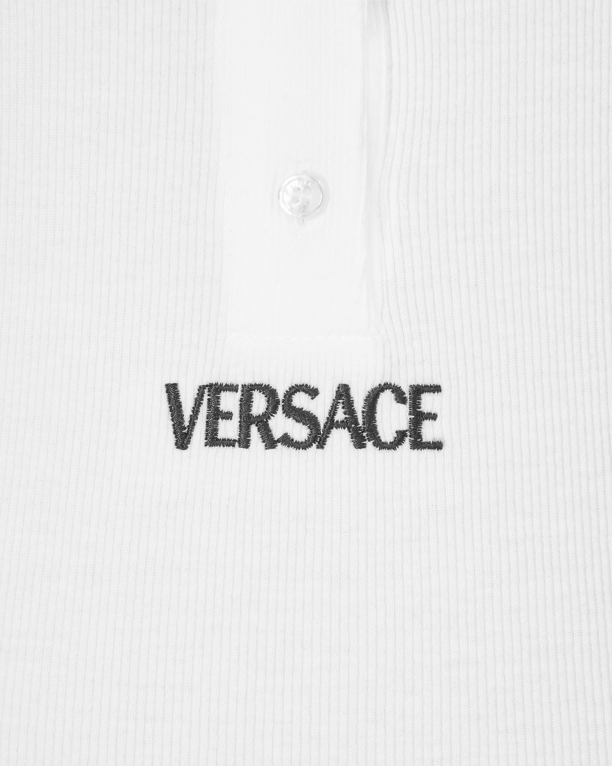 Logo-Detail Button-Up Bodysuit