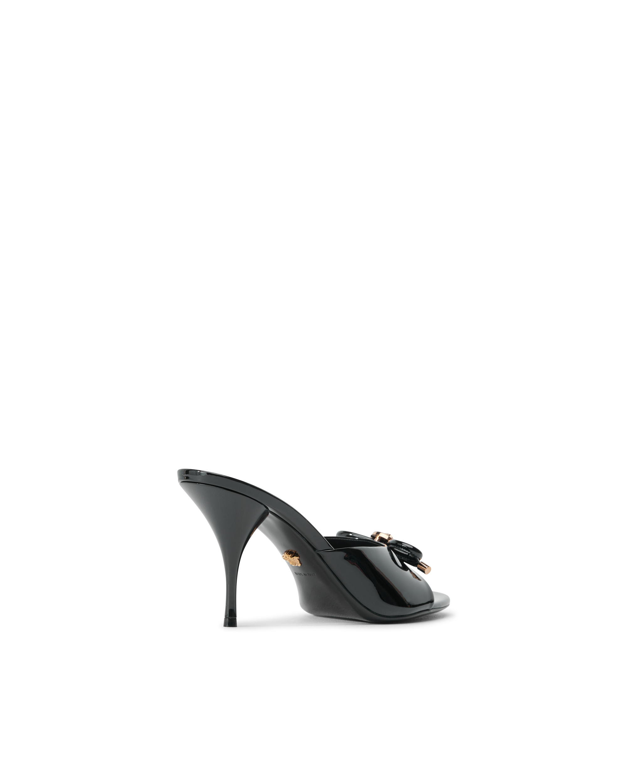Opera Bow Patent Mules 85 mm