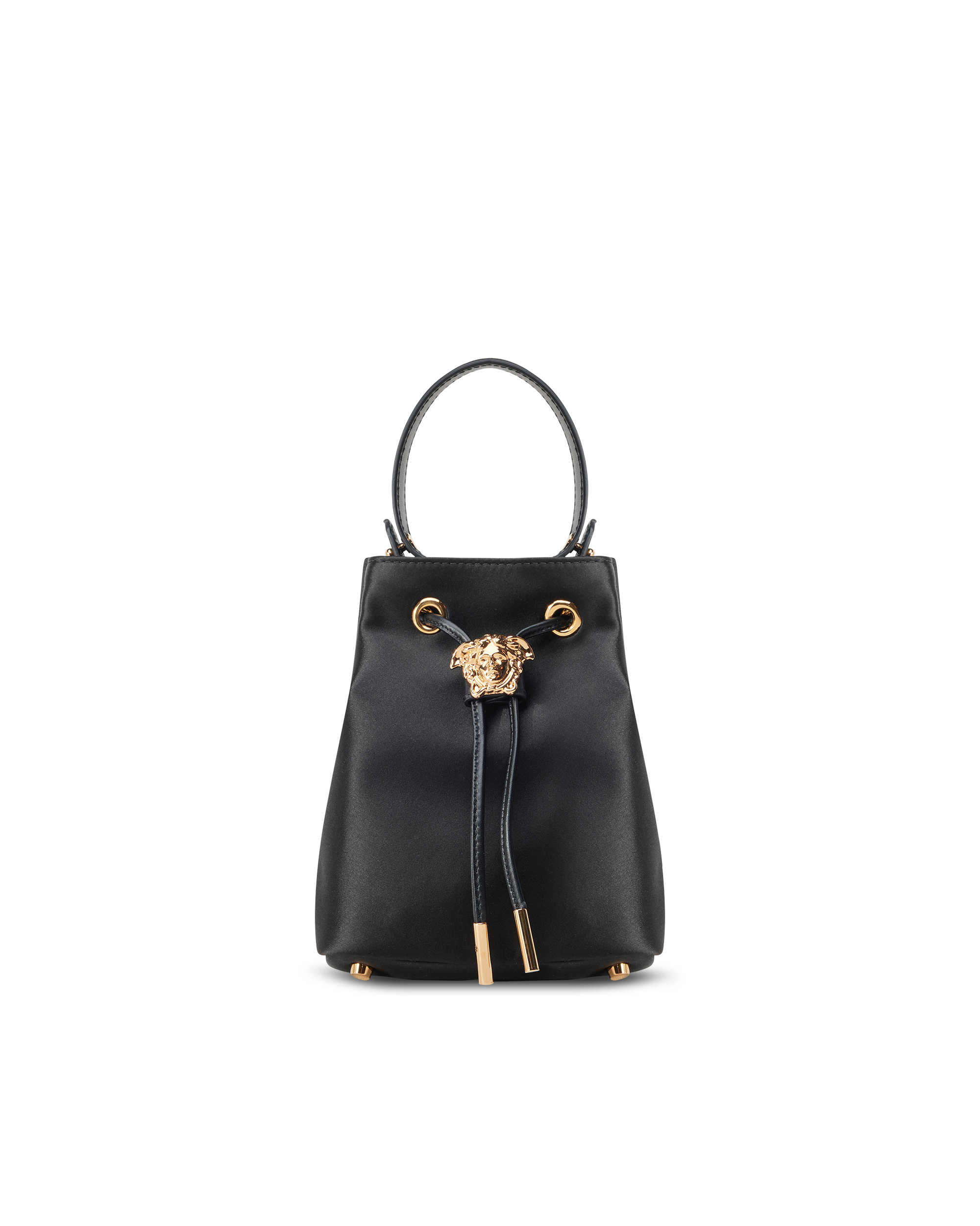 La Medusa Satin Mini Bucket Bag