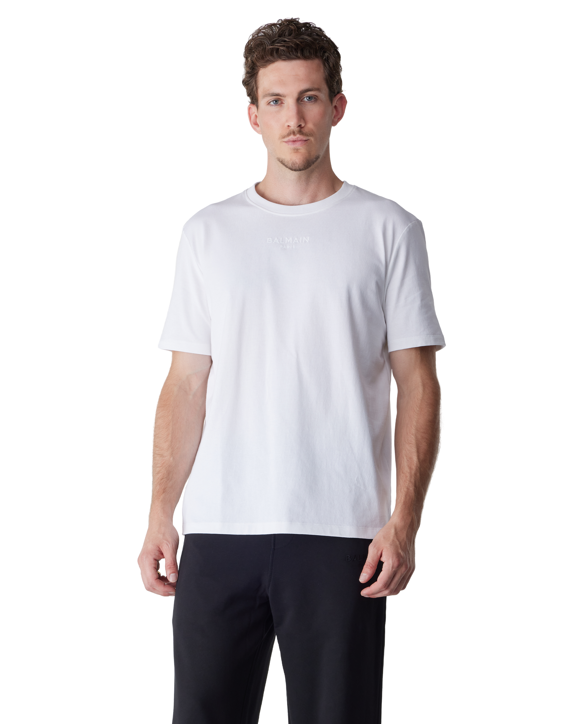 Embroidered Balmain Paris T-Shirt