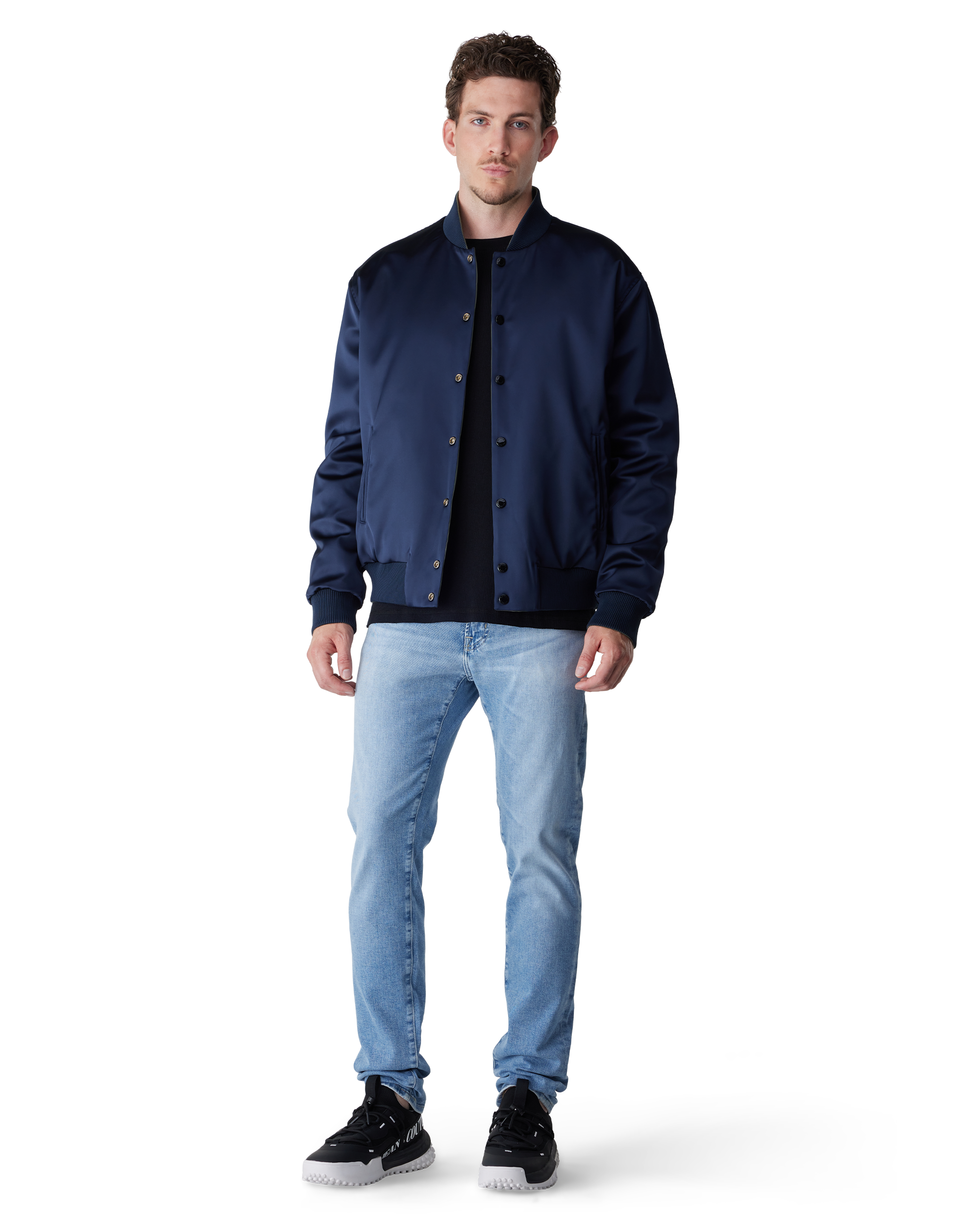Khaki Polyester Reversible Logo Bomber Jacket by Balmain | DIHSAN