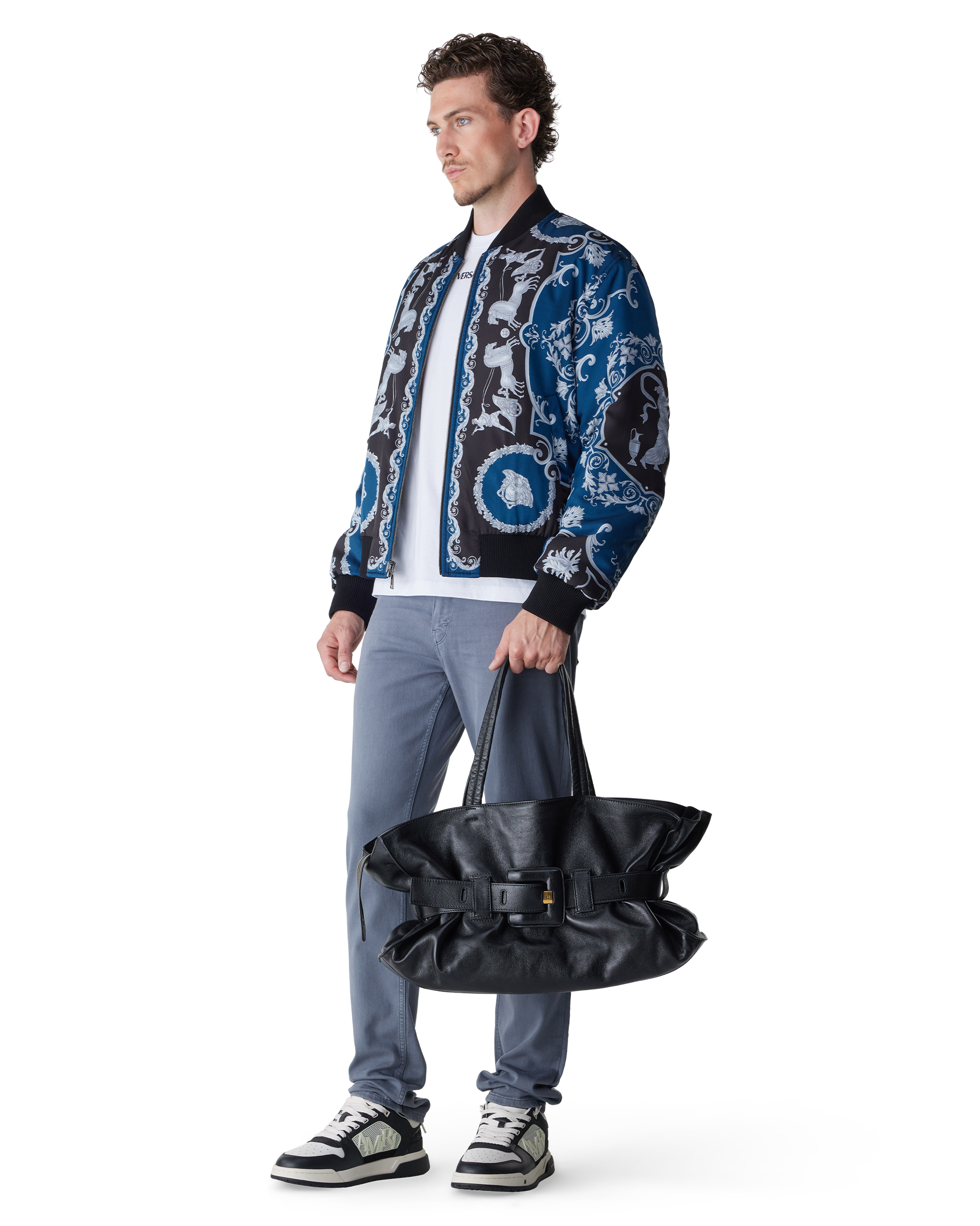 Large Calfskin Anthem Zip Bag