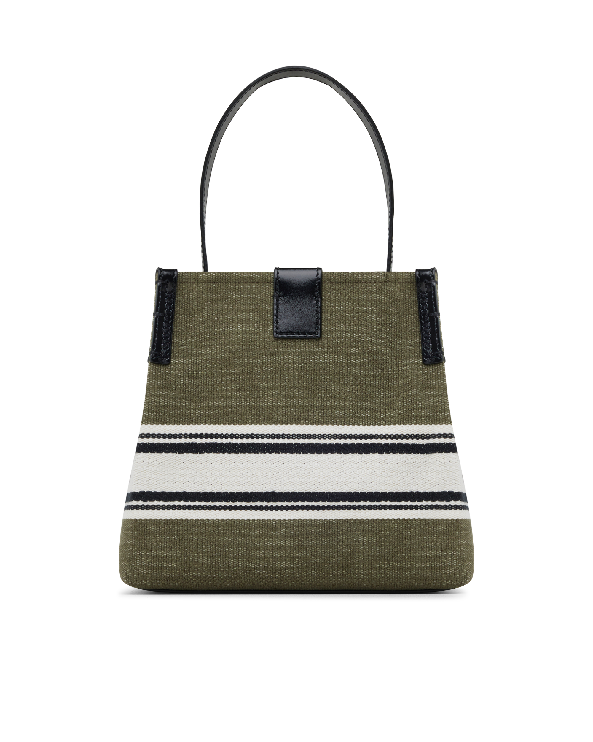 Canvas and Calfskin Release Bucket Bag
