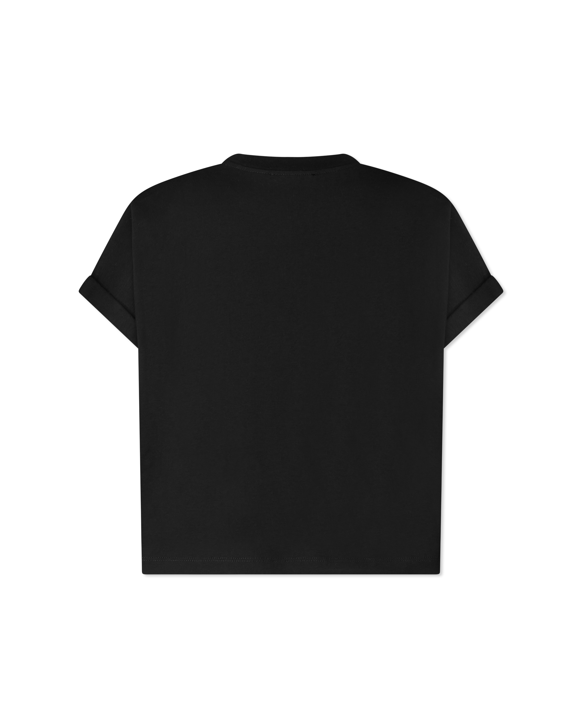 Logo Embroidered Cropped T-Shirt