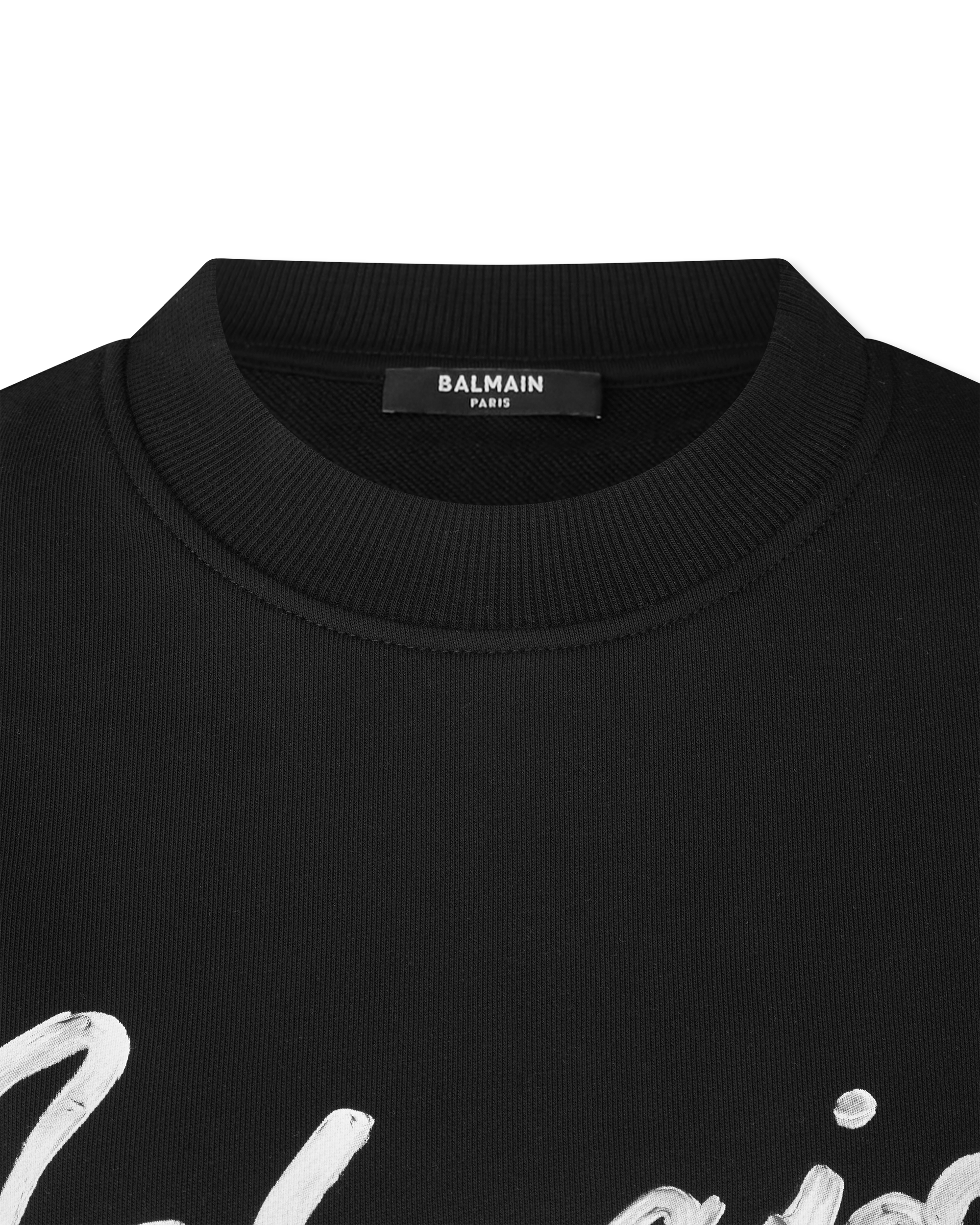 Balmain Paris Cropped Sweatshirt