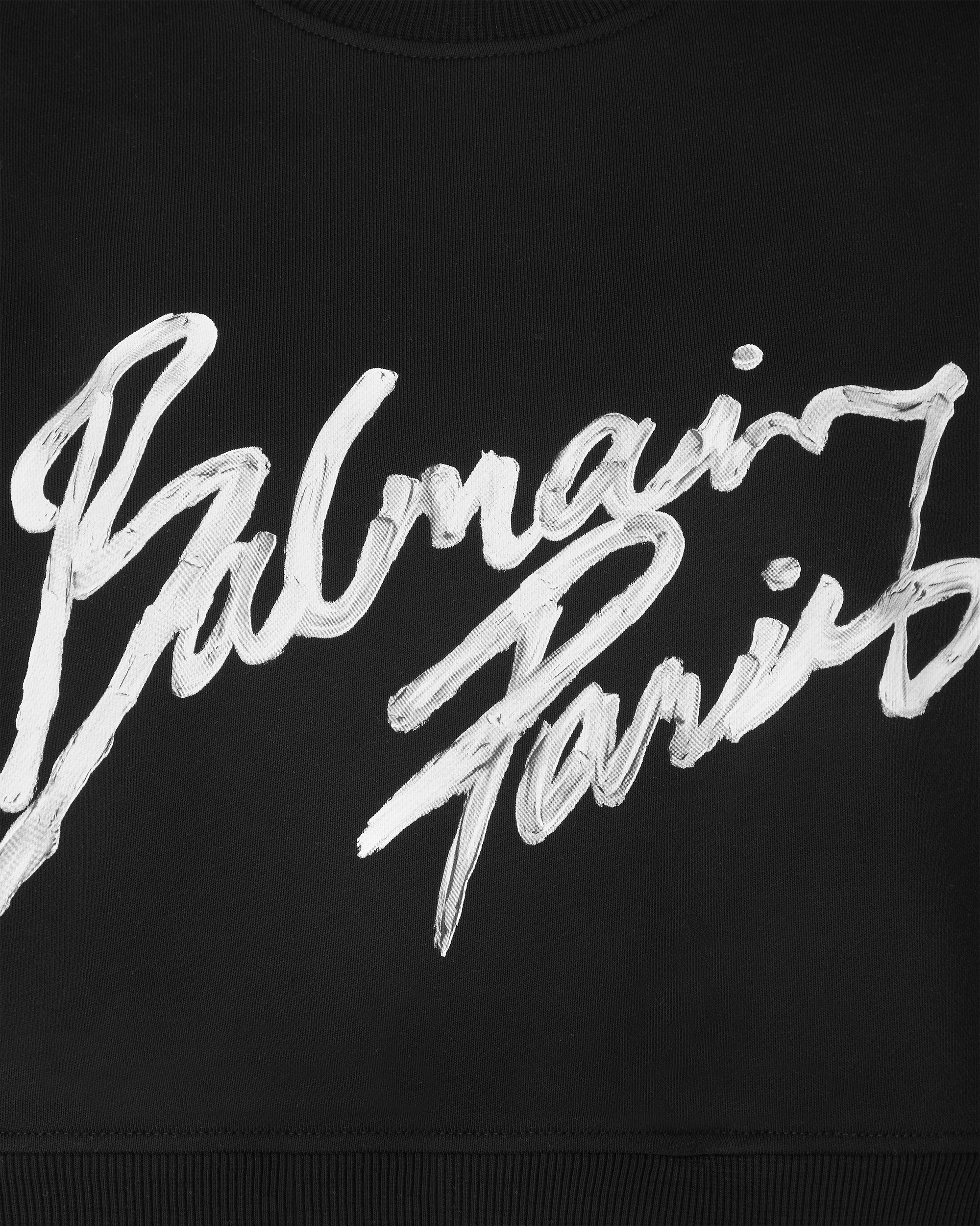 Balmain Paris Cropped Sweatshirt