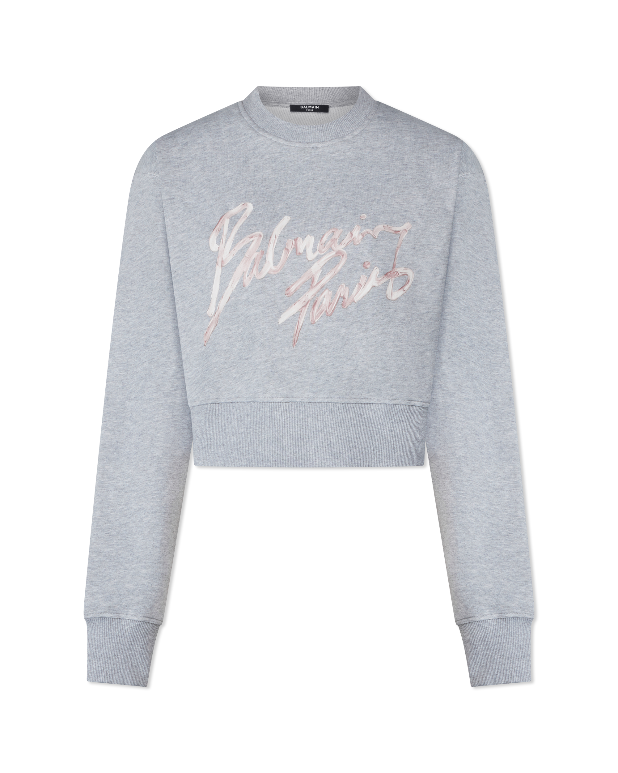 Balmain Paris Cropped Sweatshirt