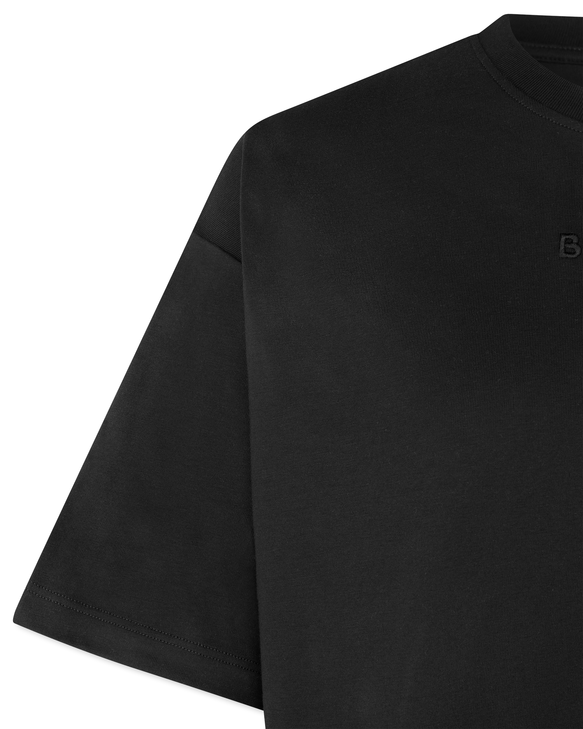 Balmain Logo Embroidered Cropped T-Shirt