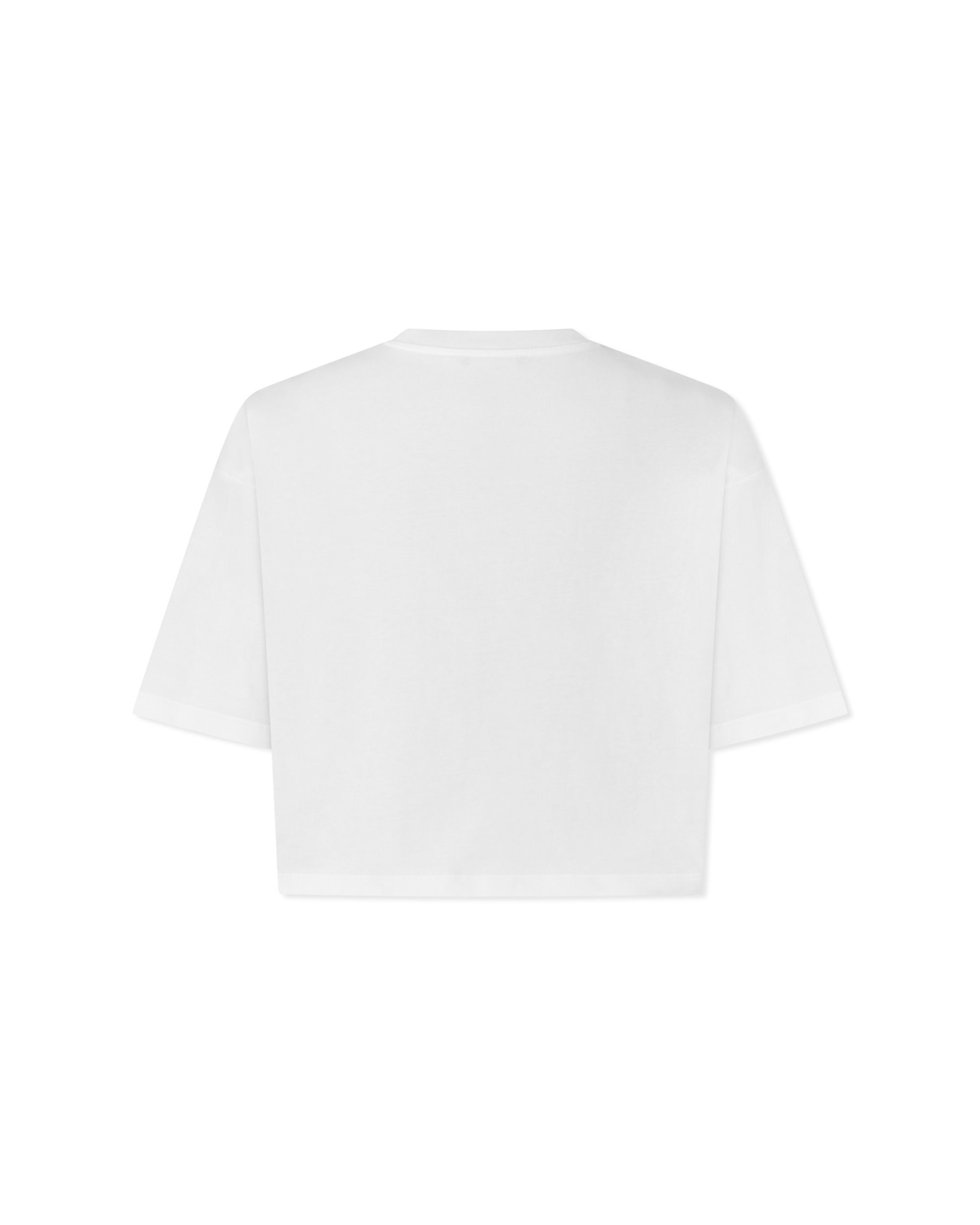 Balmain Logo Embroidered Cropped T-Shirt
