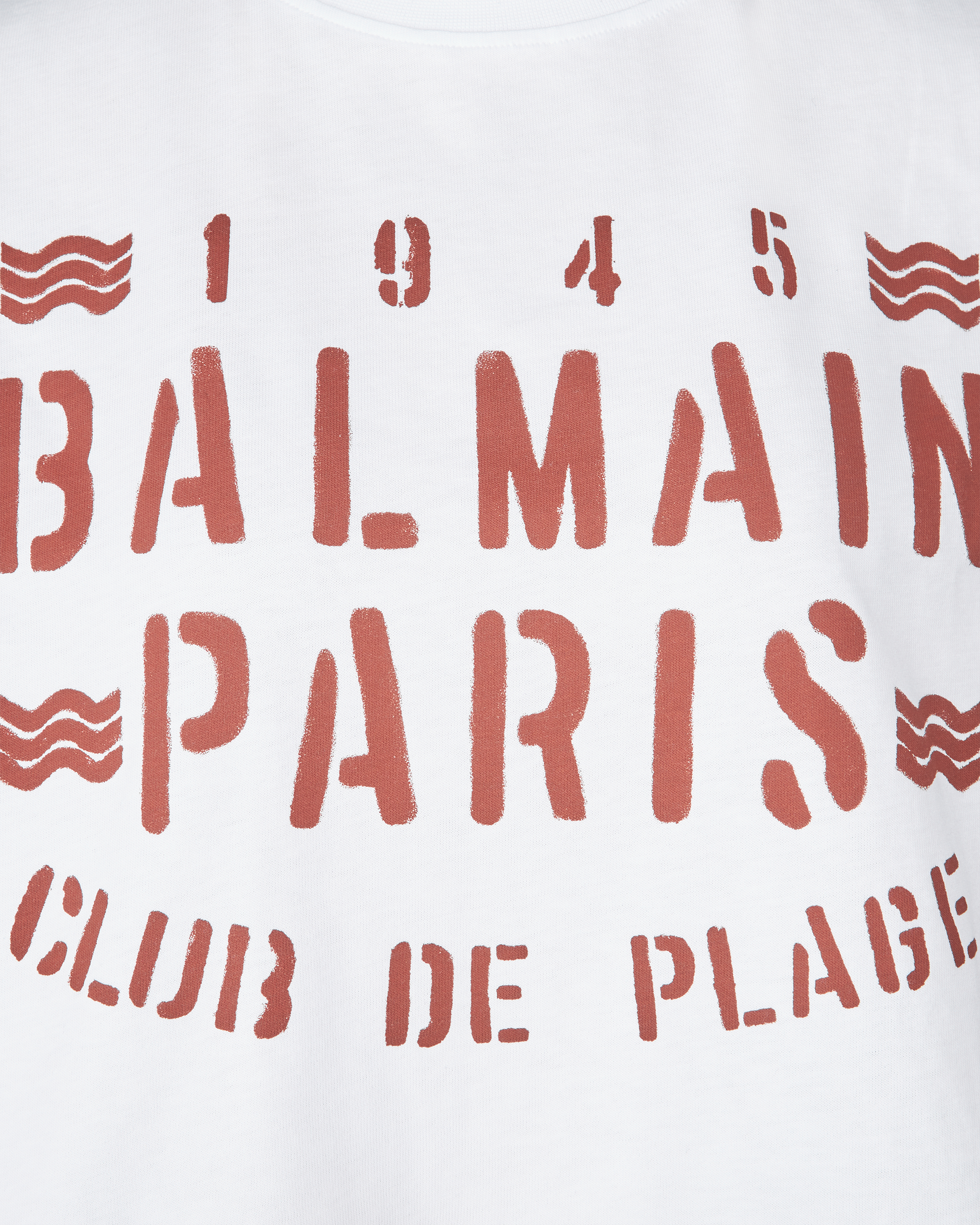 Balmain Plage Cropped T-Shirt