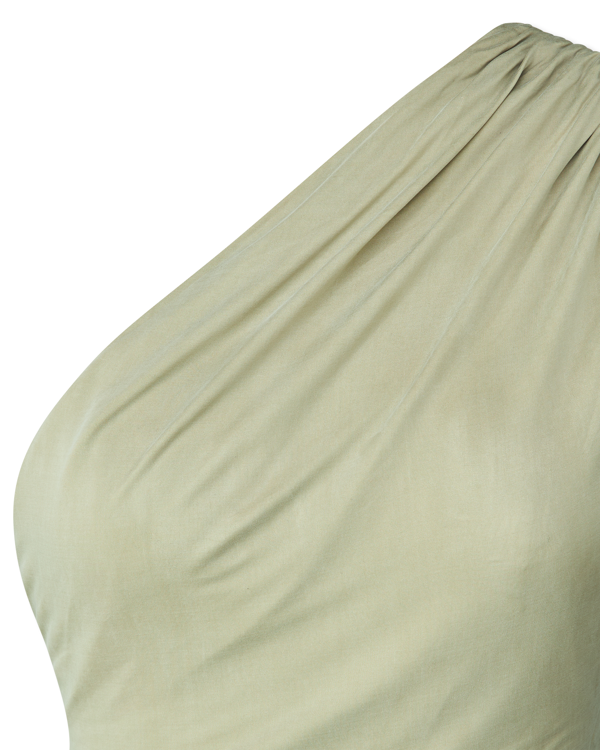 One Shoulder Draped Mini Dress