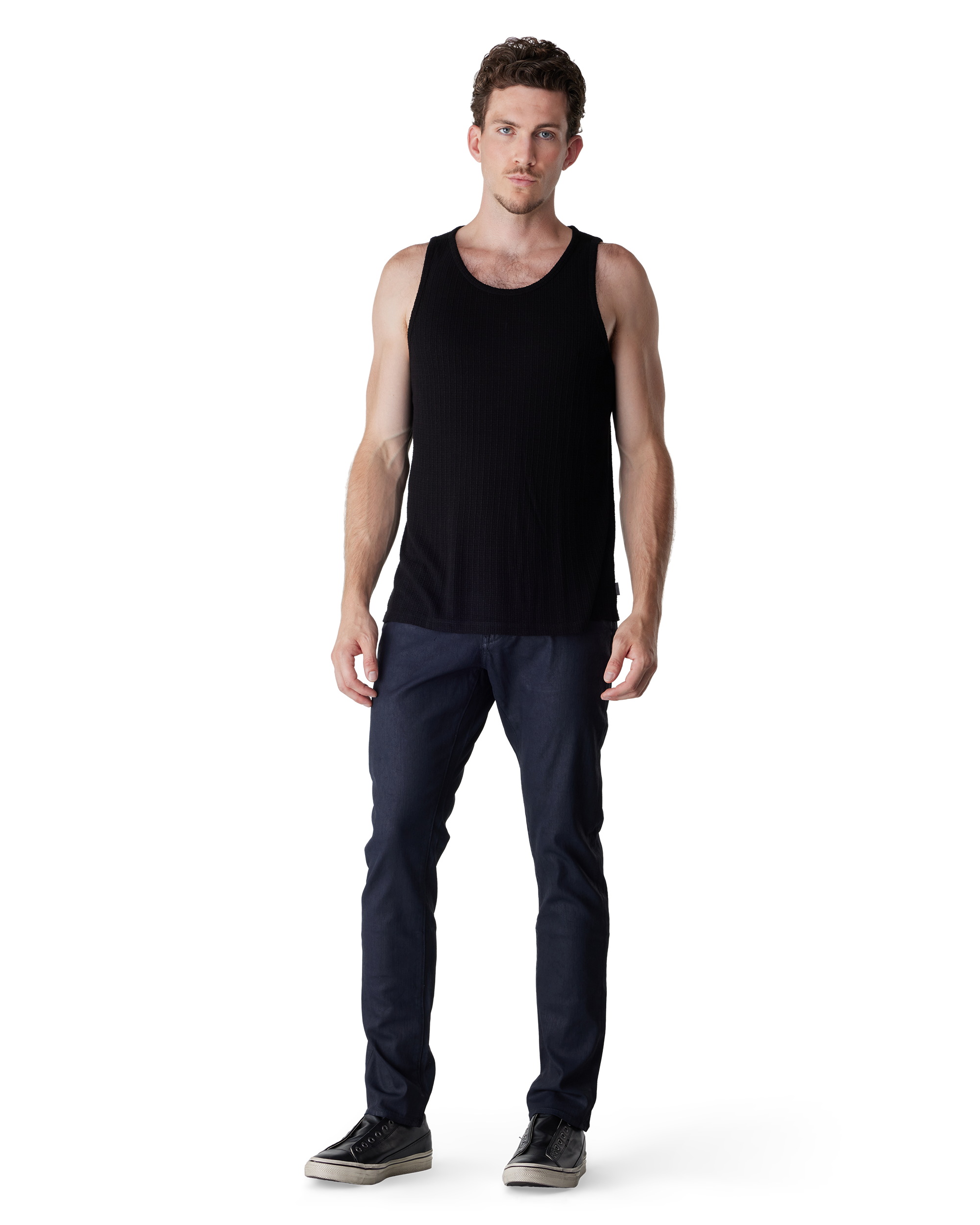 Black Viscose Blend Marcy Tank Top by John Varvatos | DIHSAN