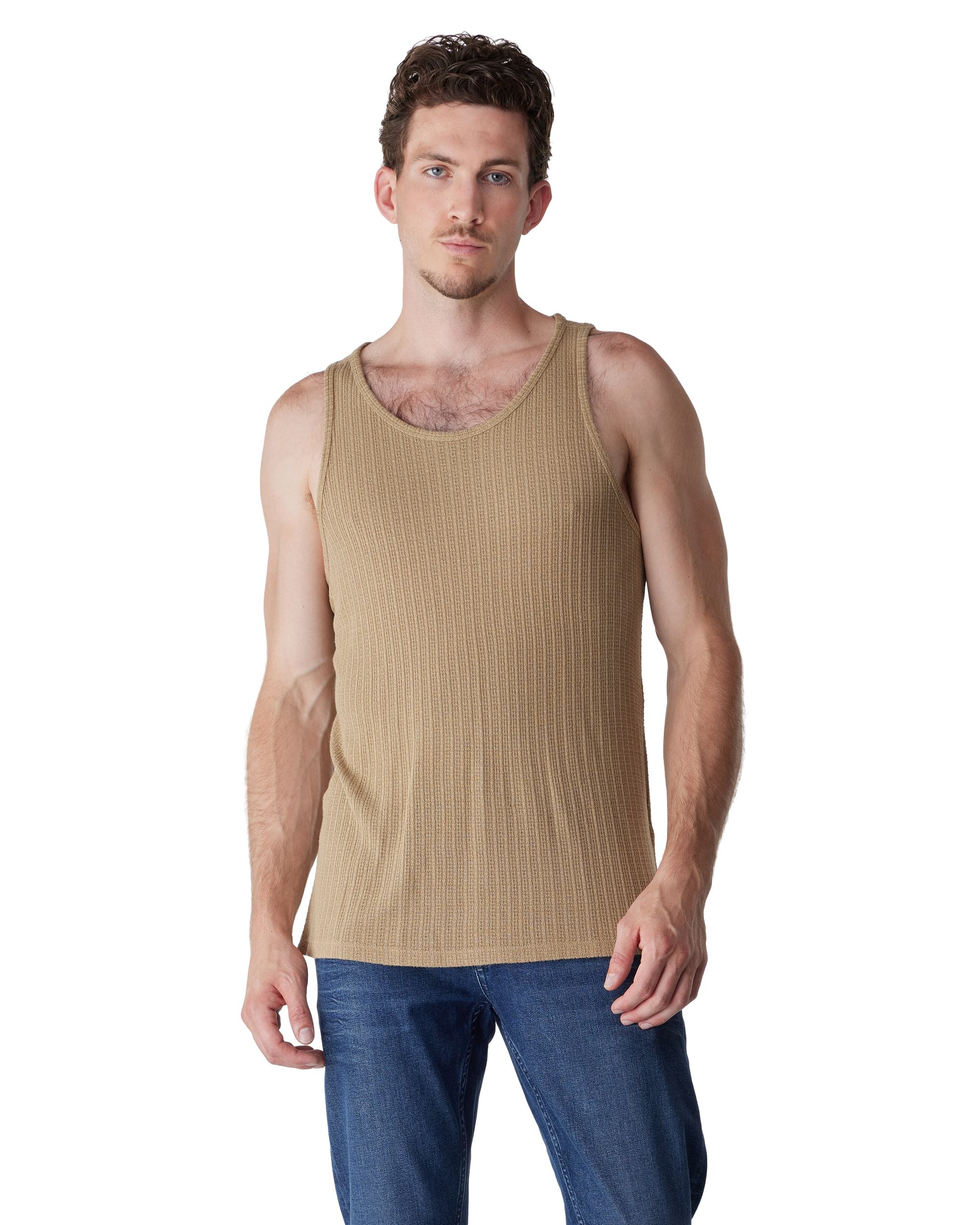 Twig Viscose Blend Marcy Tank Top by John Varvatos | DIHSAN