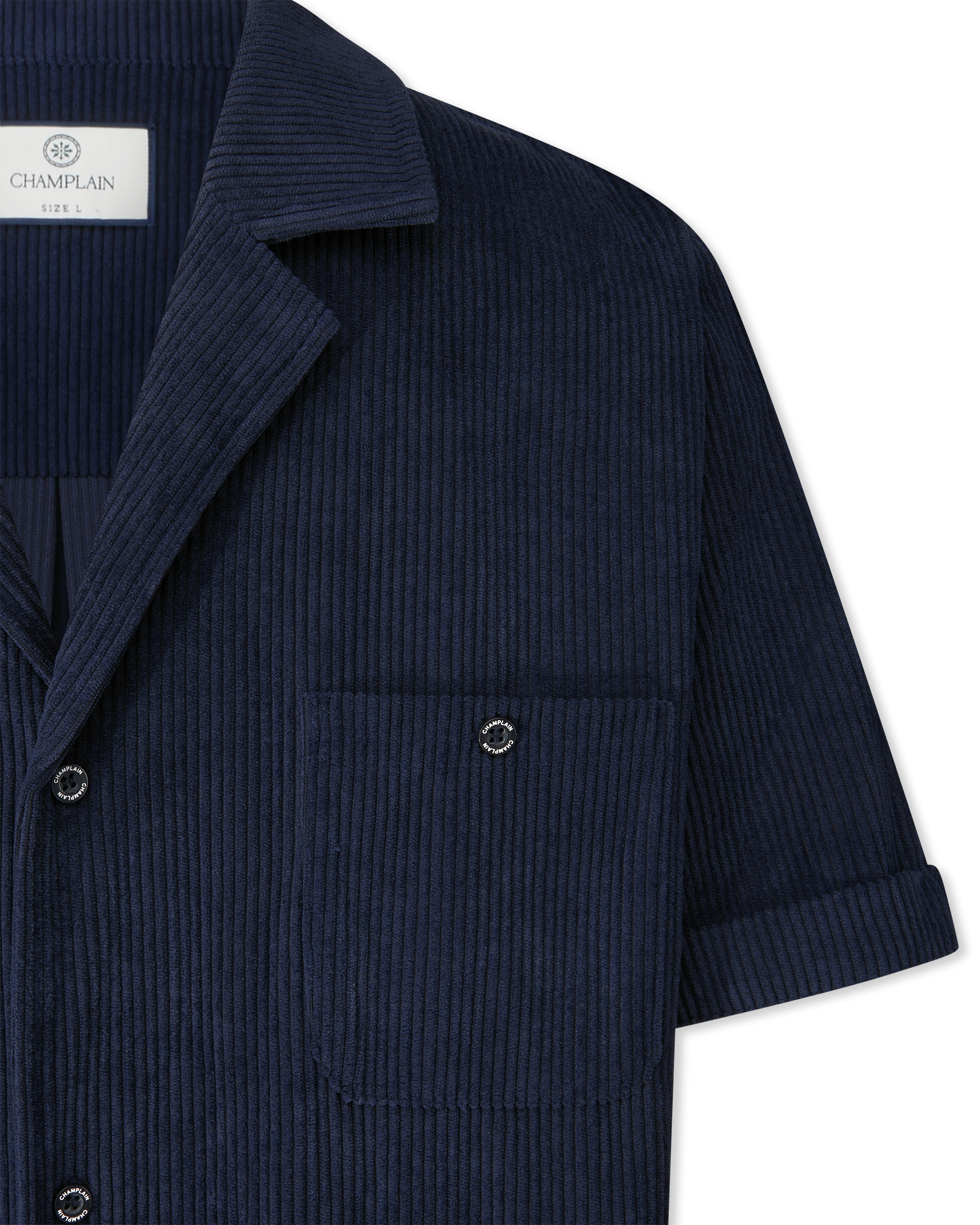 Cord Camp Collar Shirt