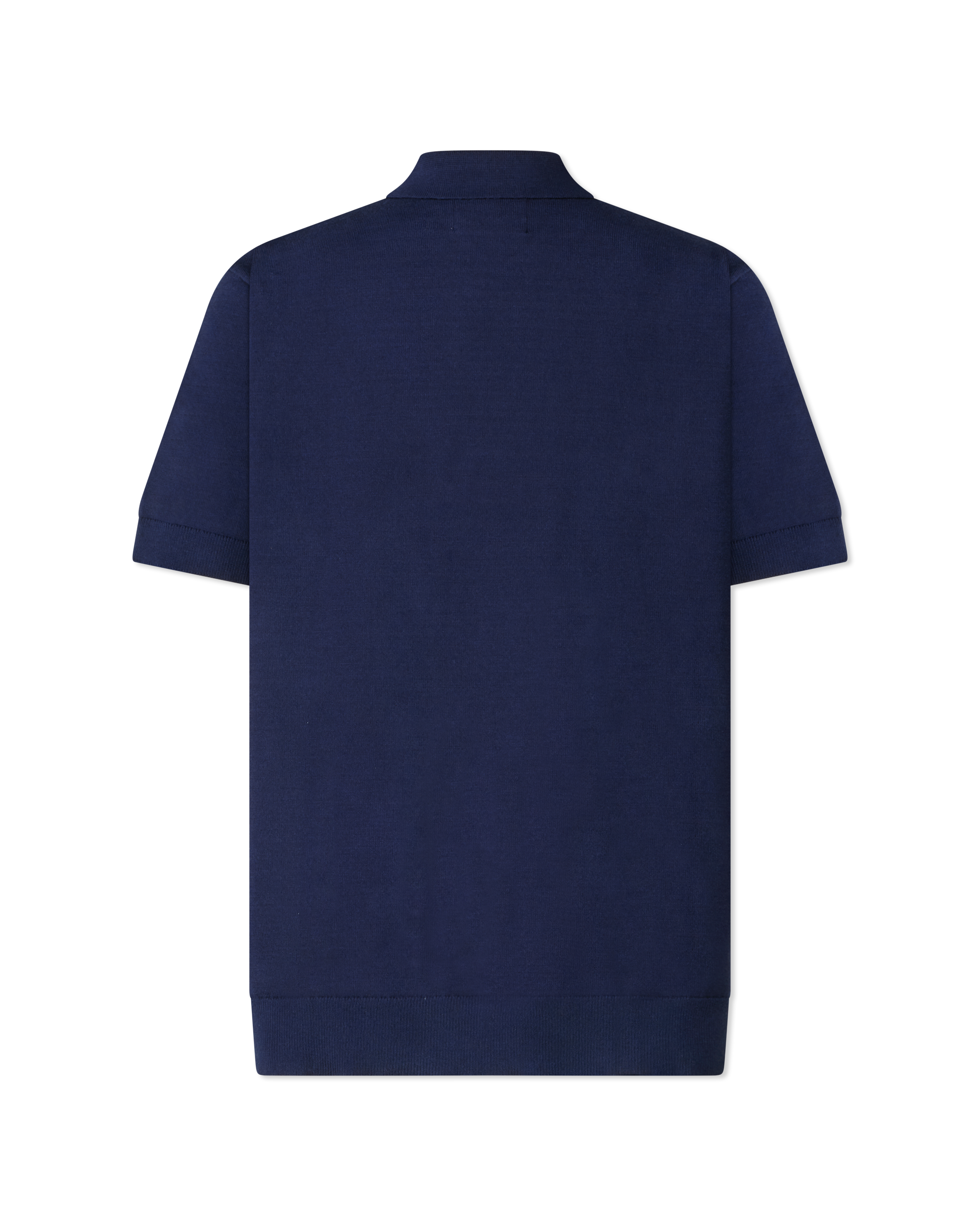 Vertical Stripe Knit Polo