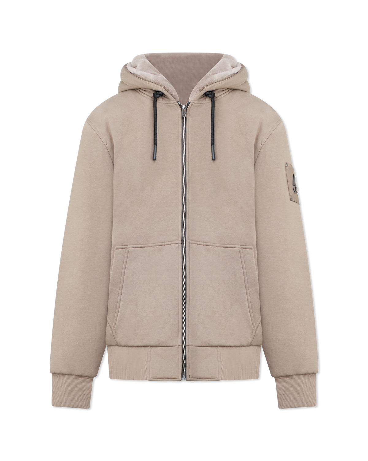 Ashen/Ashen Polyester Classic Bunny Hoodie by Moose Knuckles | DIHSAN