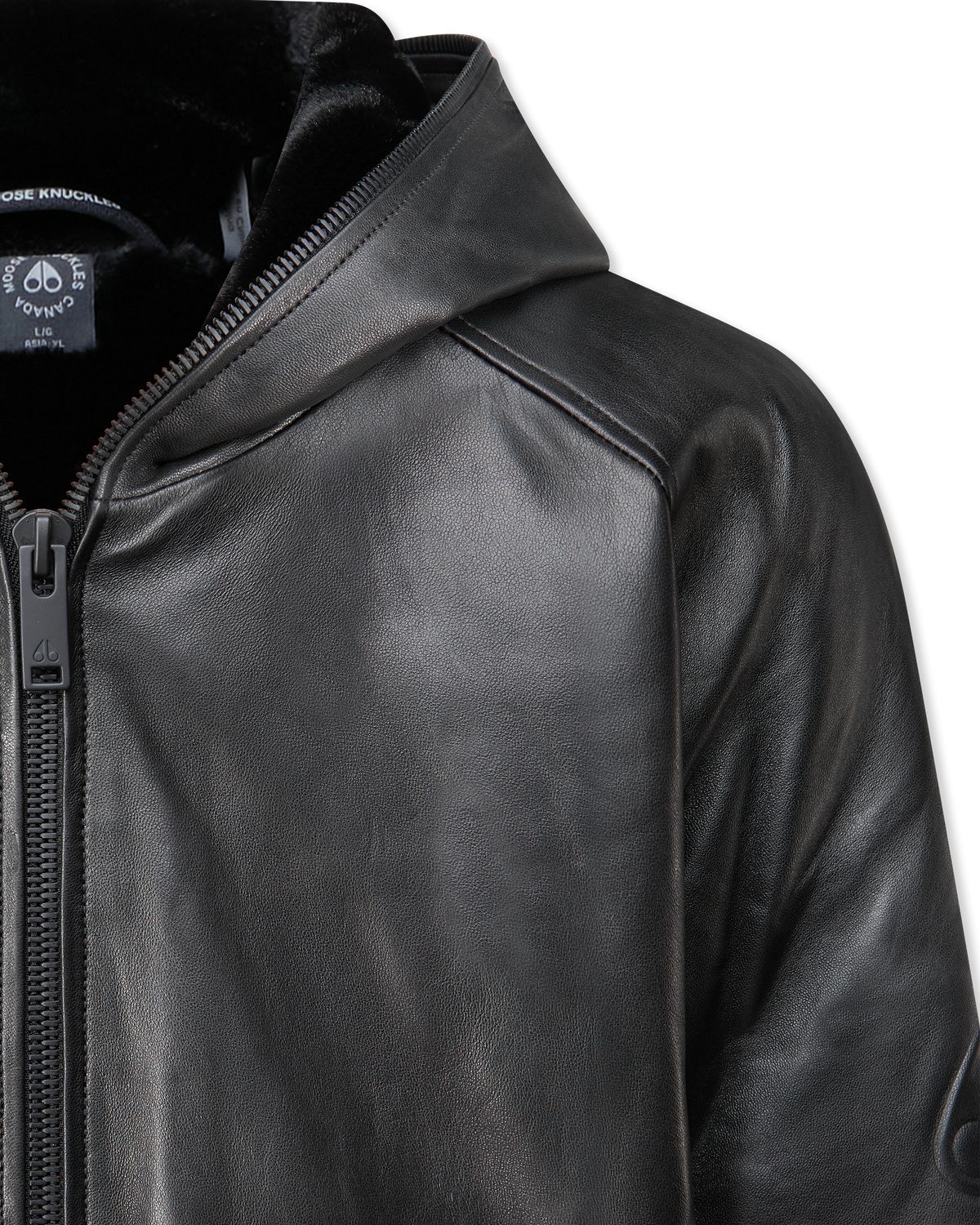 Neo Hooded Leather Jacket