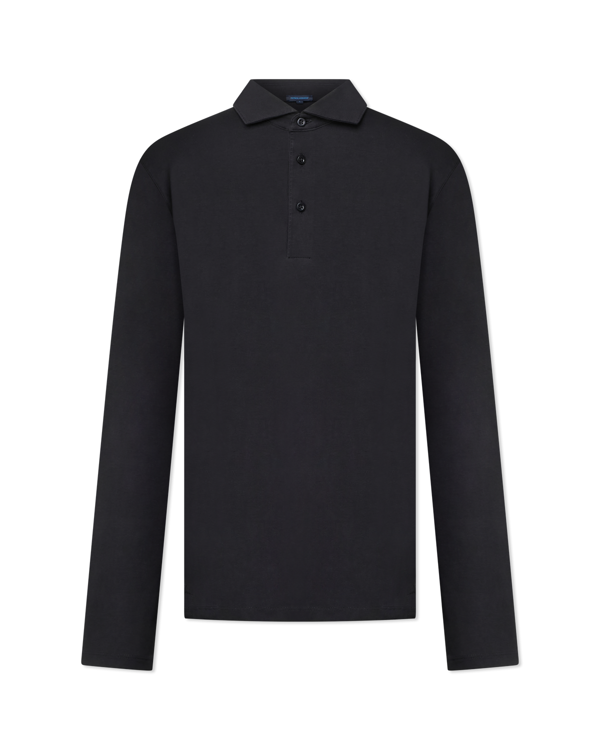 Pima Cotton Stretch Long Sleeve Polo
