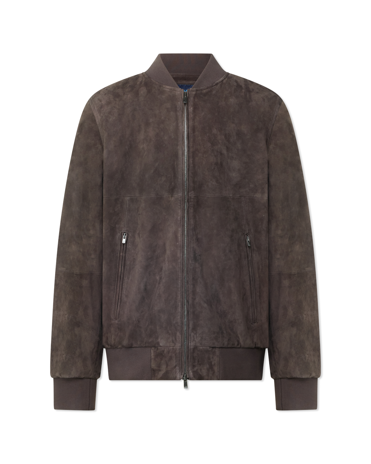Suede Baseball Bomber Jacket