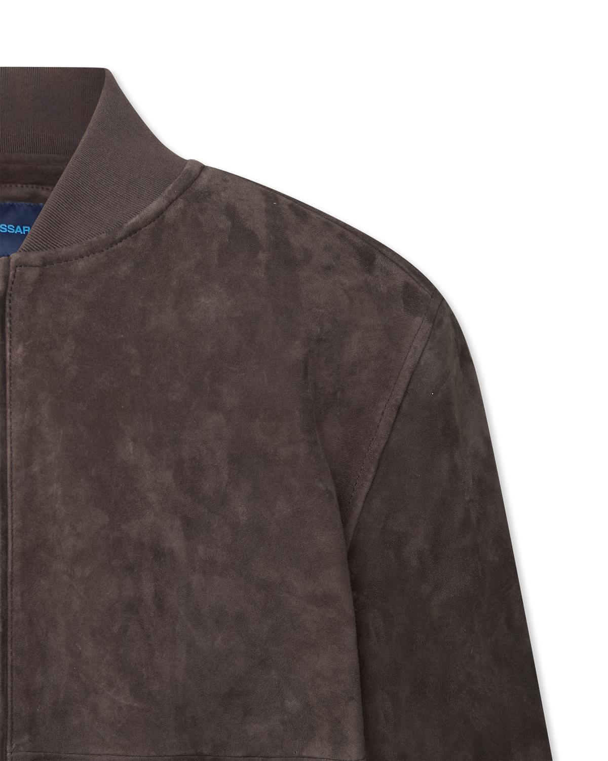 Suede Baseball Bomber Jacket