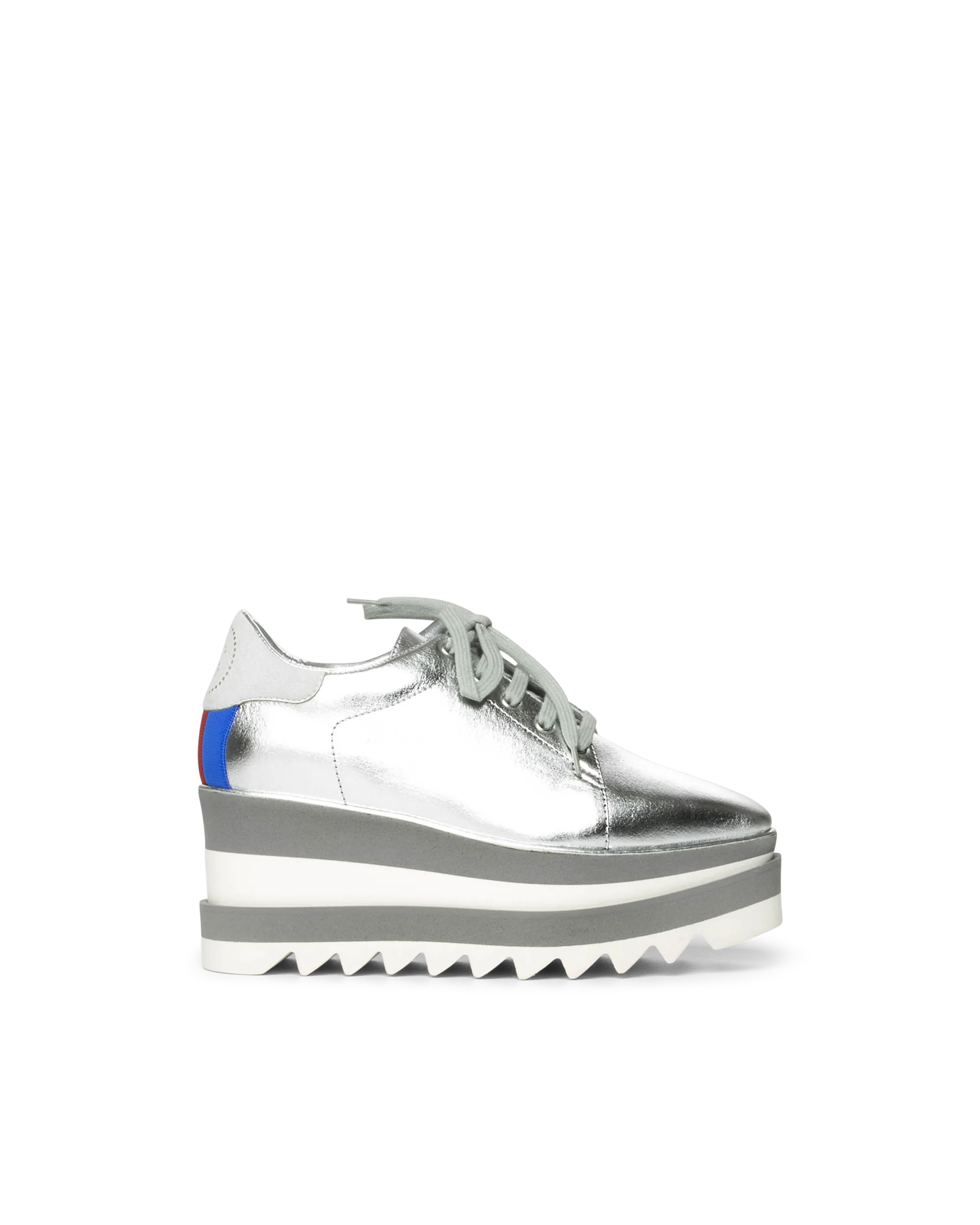 Silver Platform Sneakers