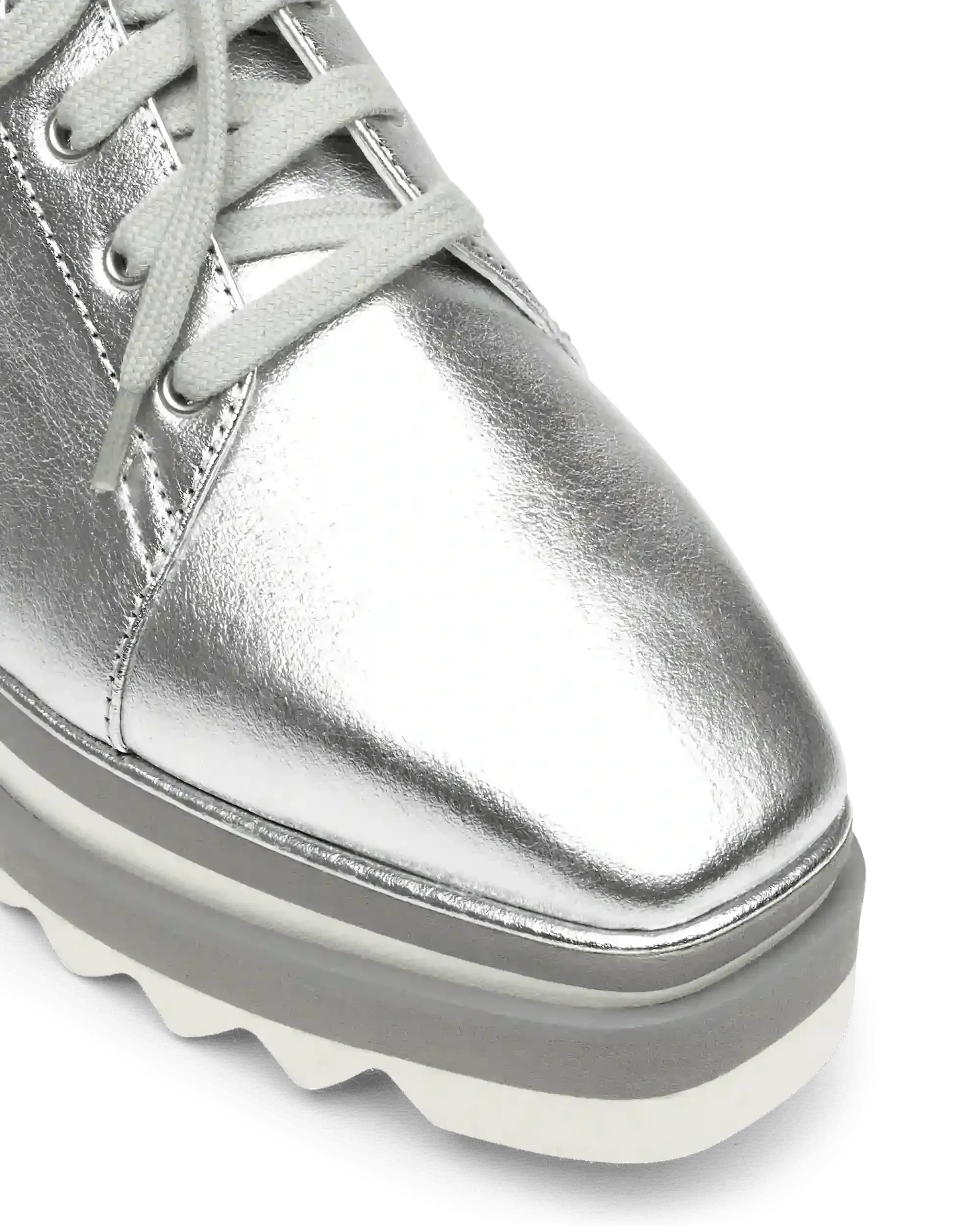 Silver Platform Sneakers - DIHSAN