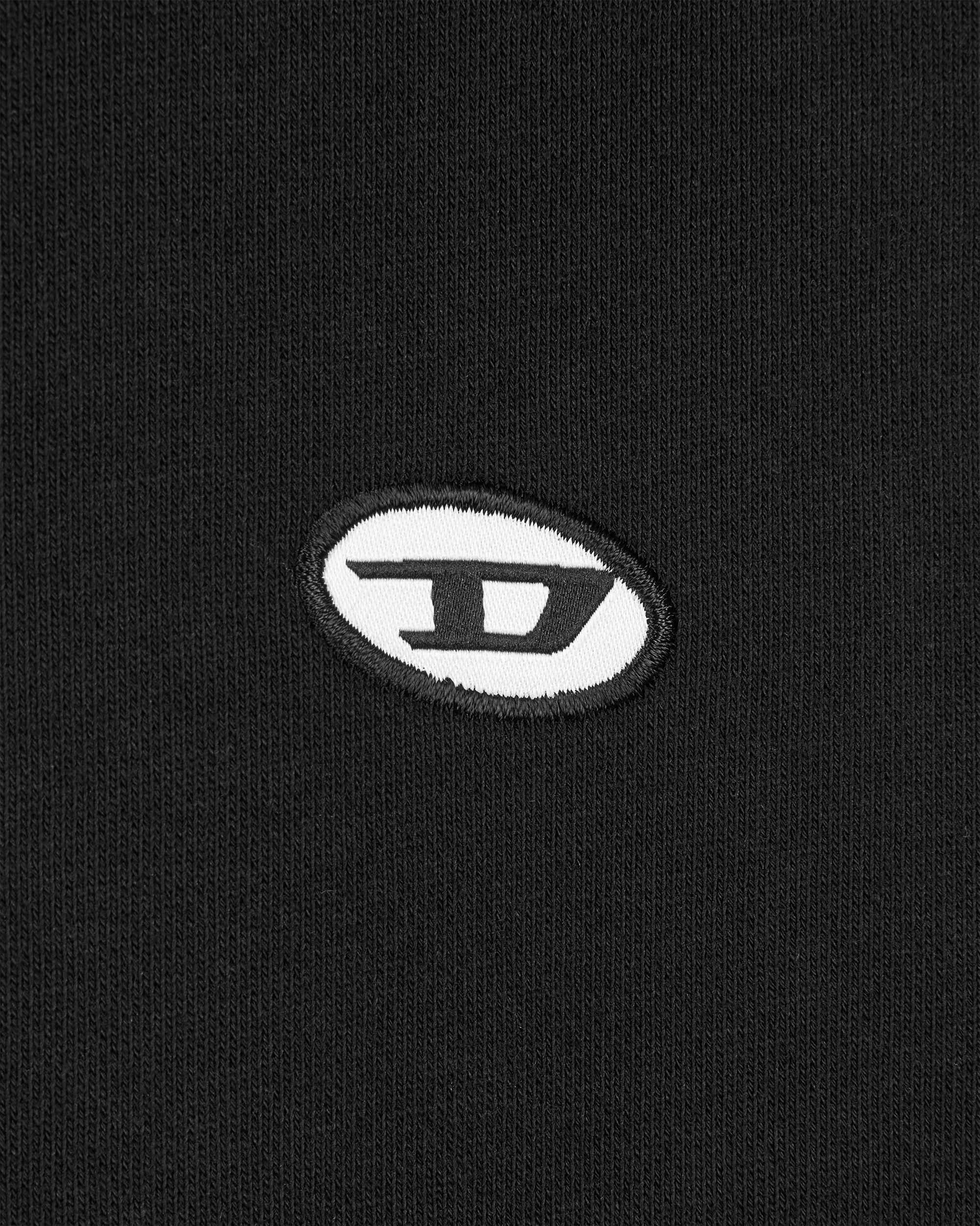 Deep Black Cotton S-Rob Doval PJ Sweatshirt by Diesel | DIHSAN