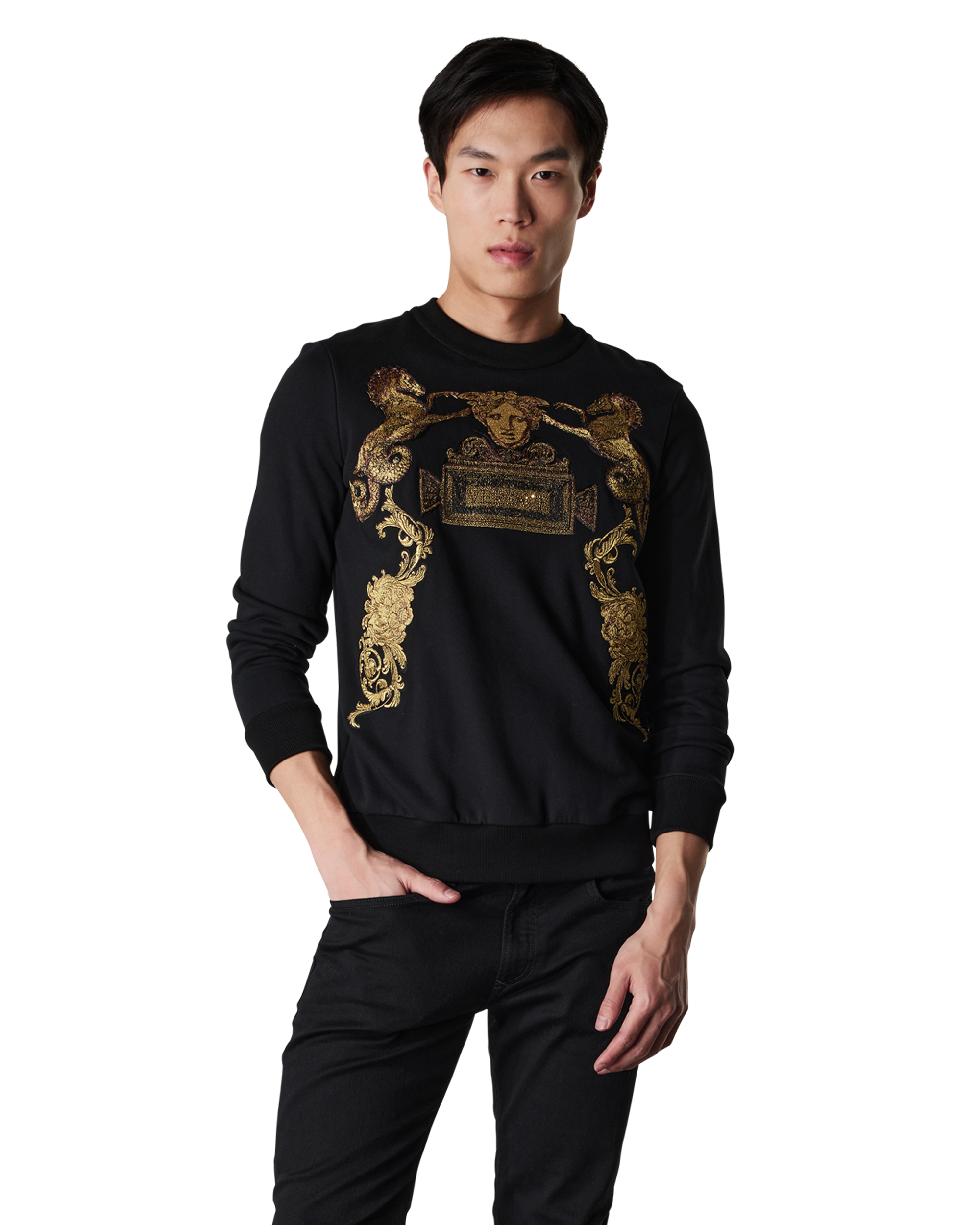 Baroque Applique Sweatshirt