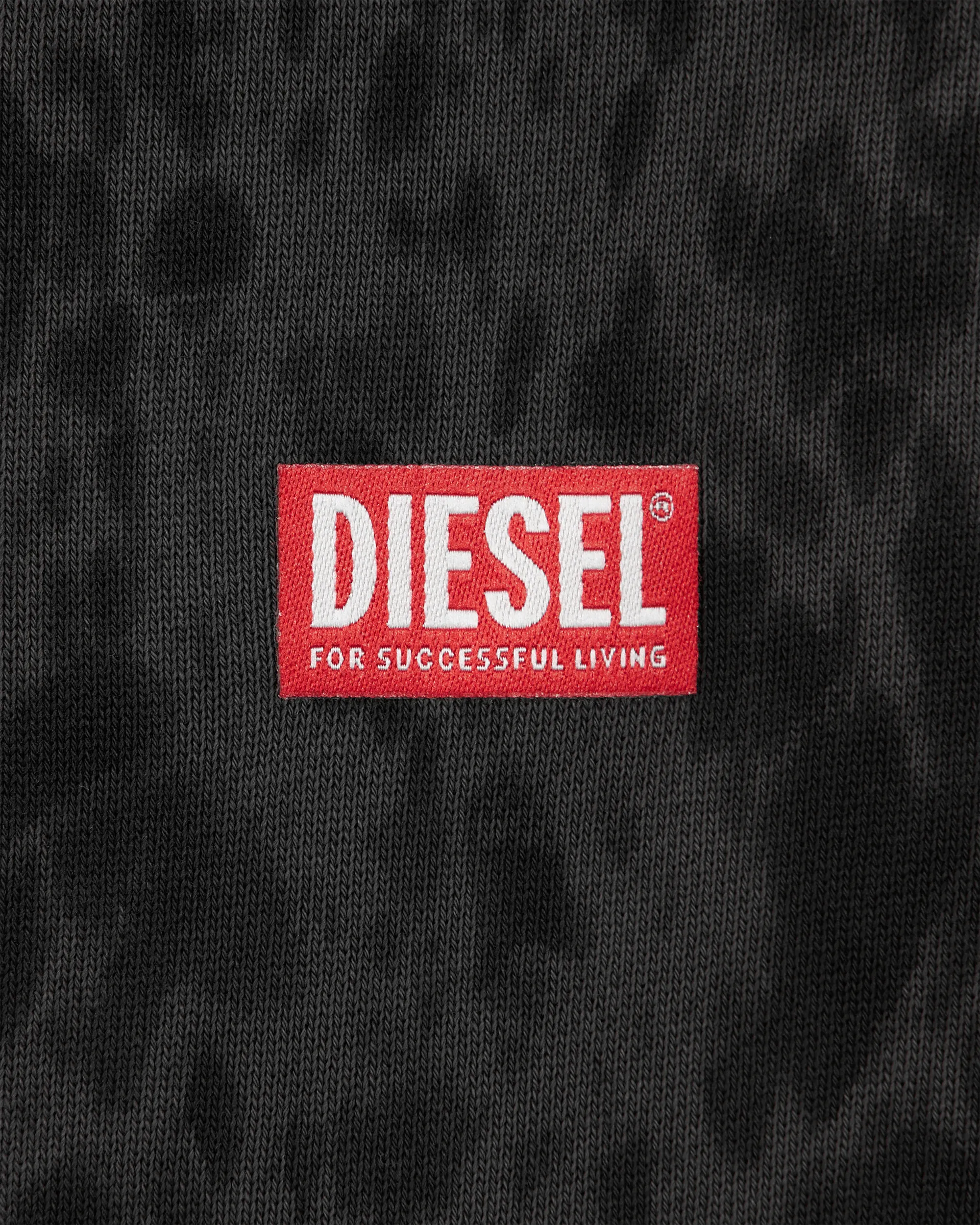 Black Cotton S-Boxt Hood K1 Sweatshirt by Diesel | DIHSAN